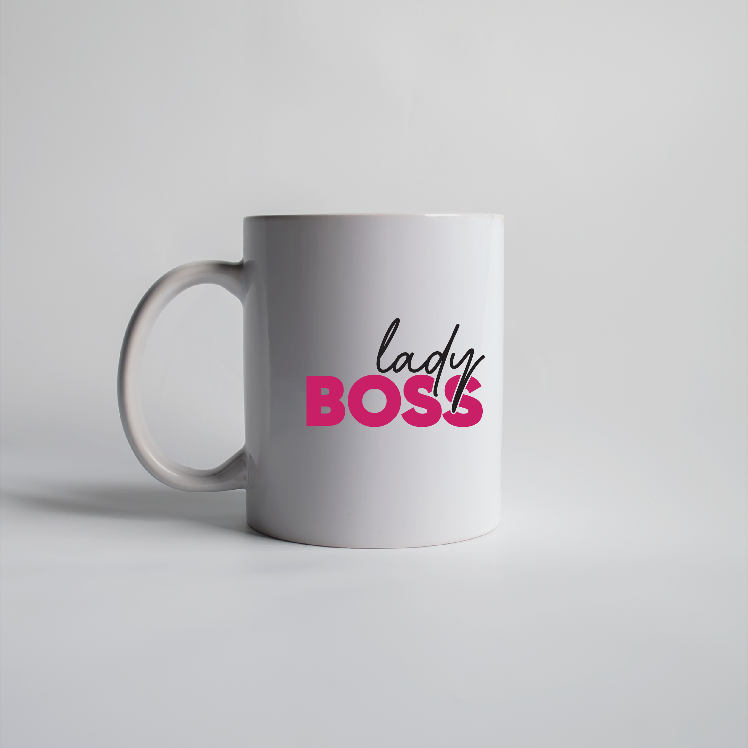Lady Boss. Puodelis (baltas) 330ml