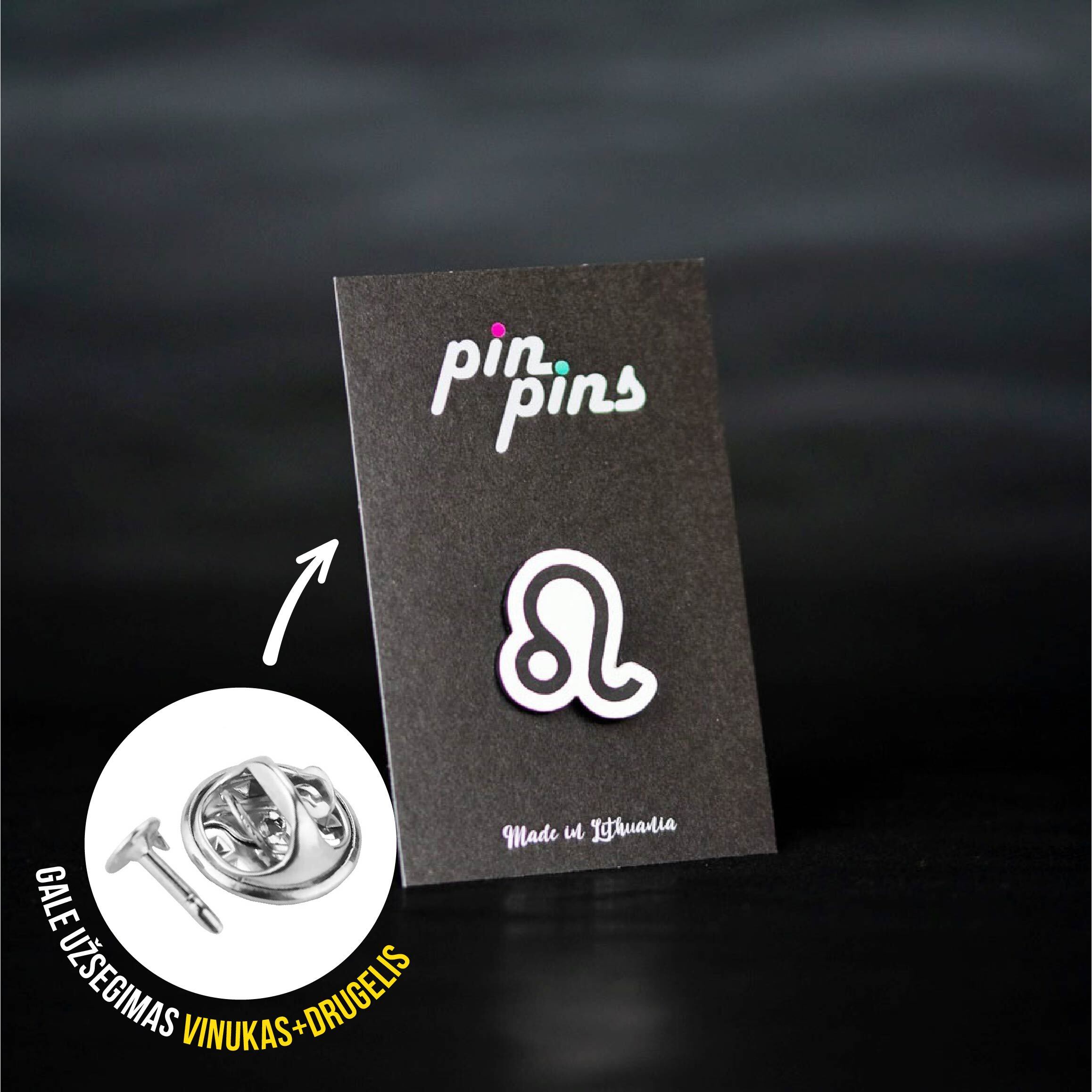 Liūtas zodiakas įsegamas Pin ženkliukas sagė drabužio aksesuaras