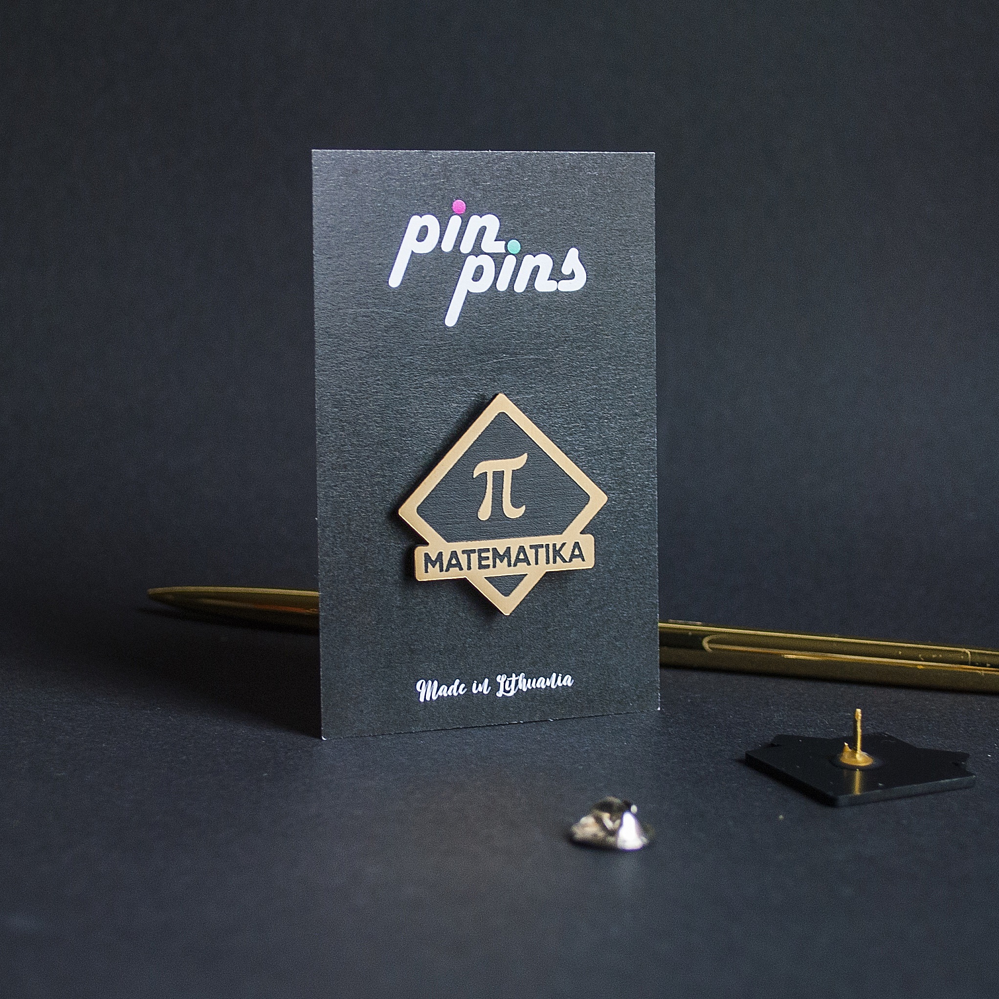 Matematika įsegamas Pin ženkliukas sagė