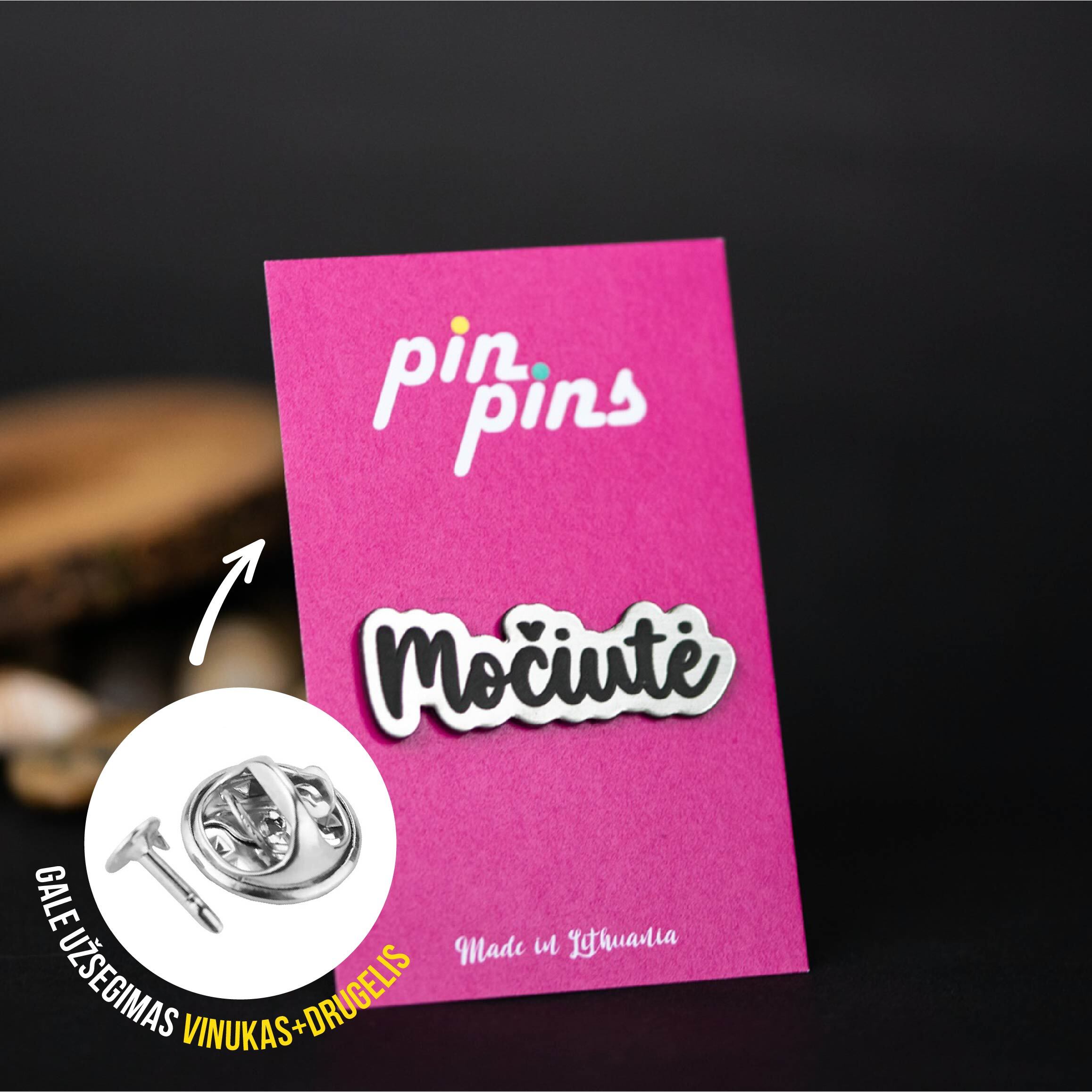 Močiutė įsegamas Pin ženkliukas sagė drabužio aksesuaras