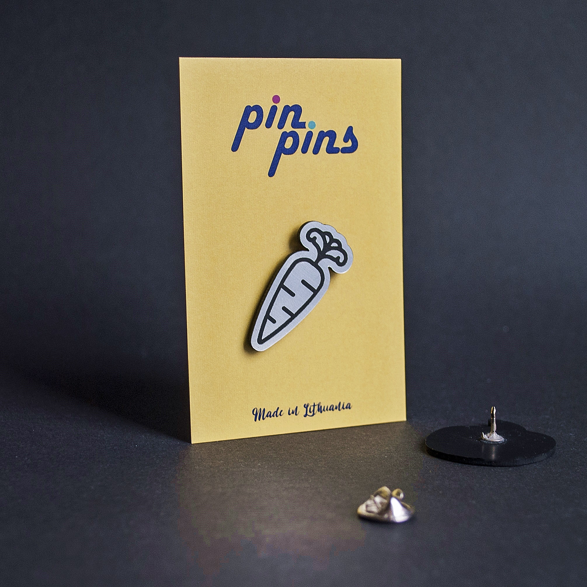 Morka Vegetaras Veganas Daržovė įsegamas Pin Ženkliukas sagė drabužio aksesuaras