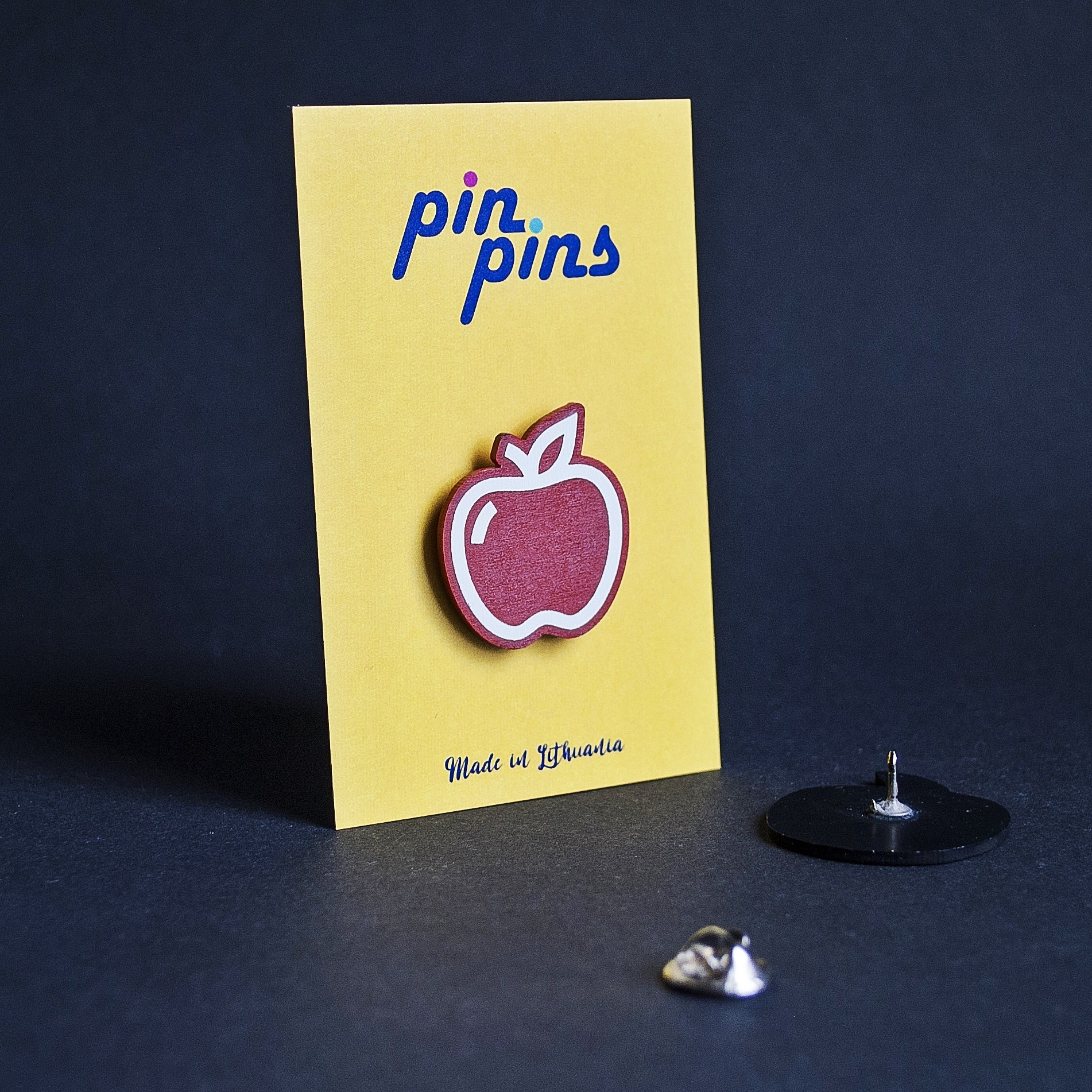 Obuolys Apple įsegamas Pin Ženkliukas sagė drabužio aksesuaras