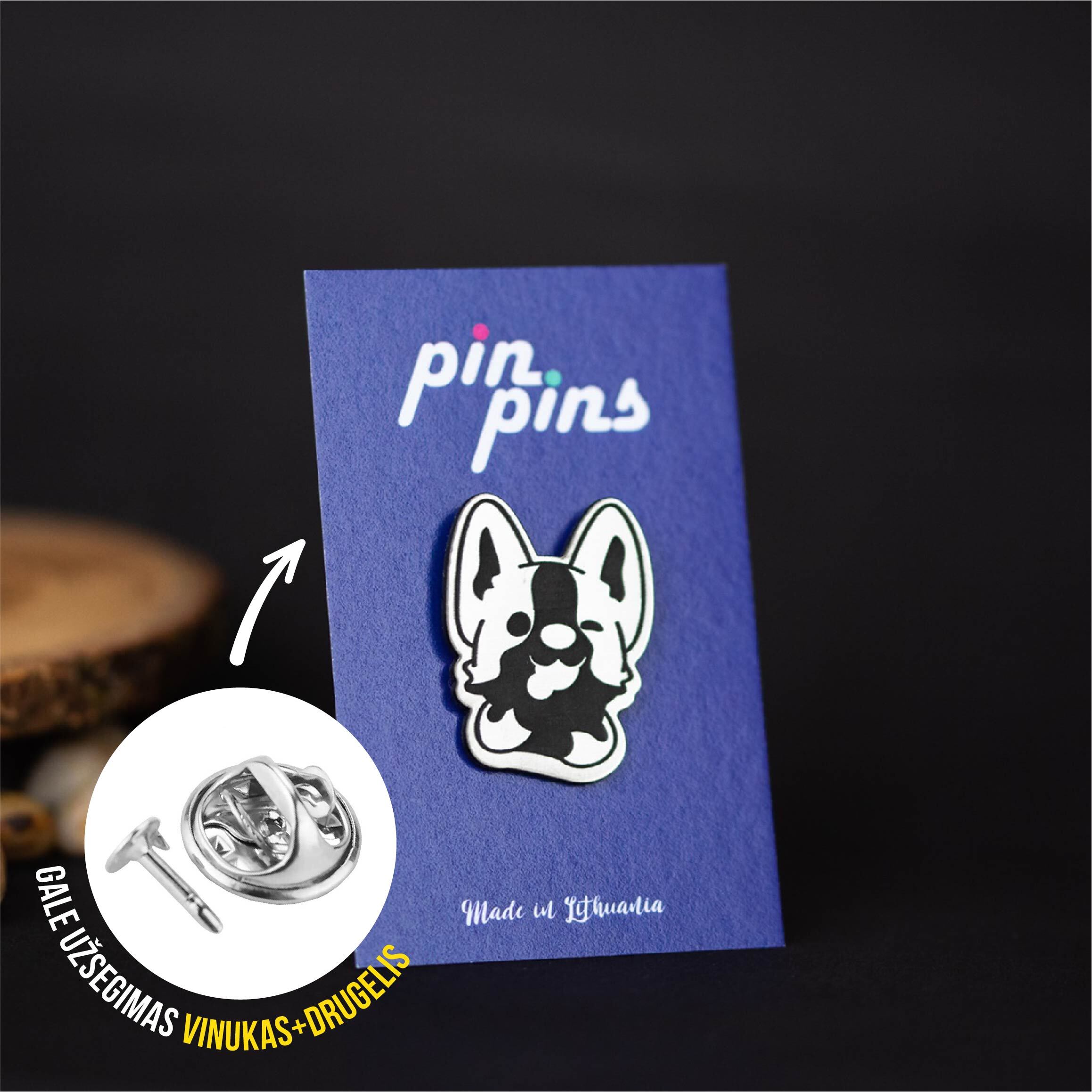 Šuniukas Šuo Corgi Dog įsegamas Pin ženkliukas sagė drabužio aksesuaras