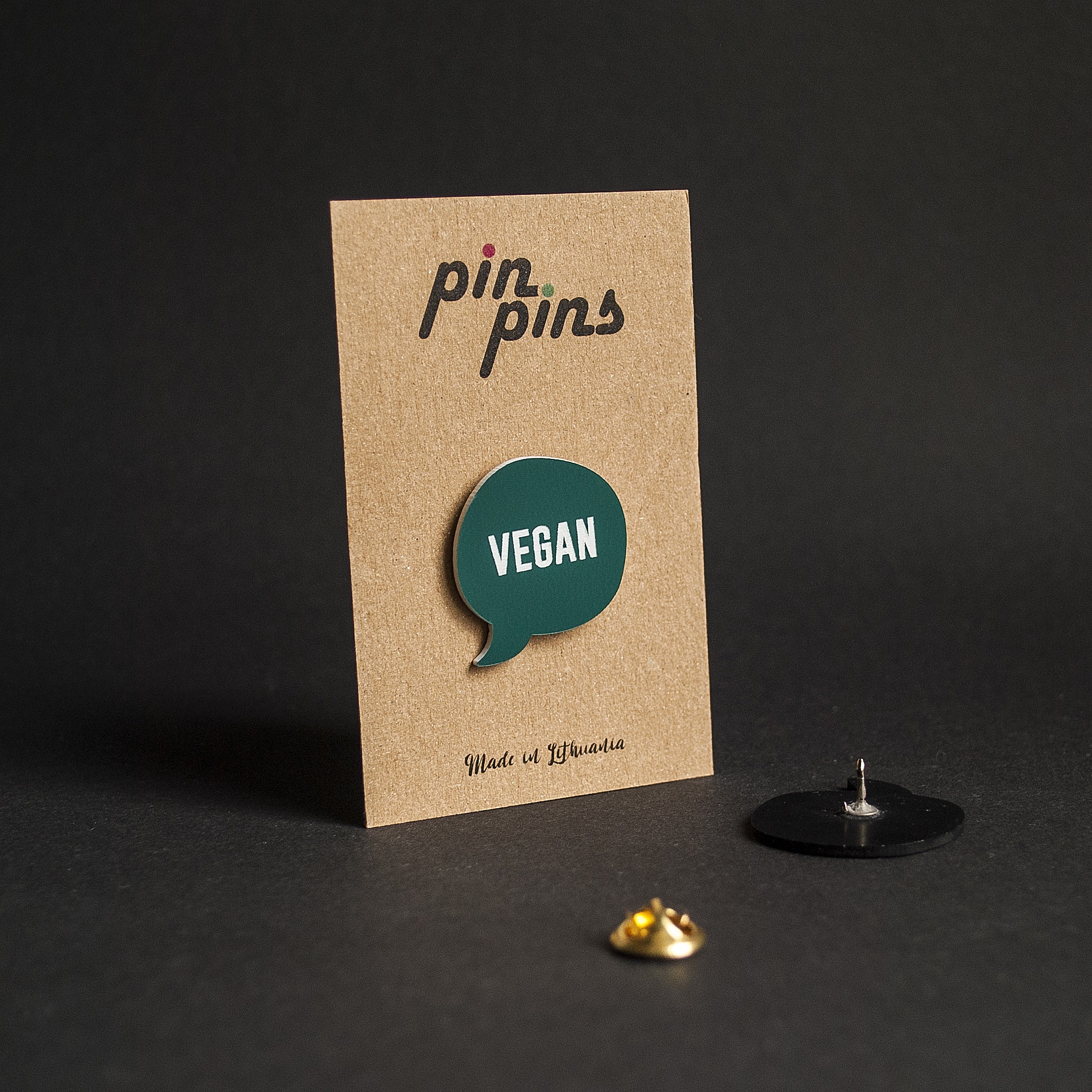 Vegetaras Veganas įsegamas Pin Ženkliukas sagė drabužio aksesuaras