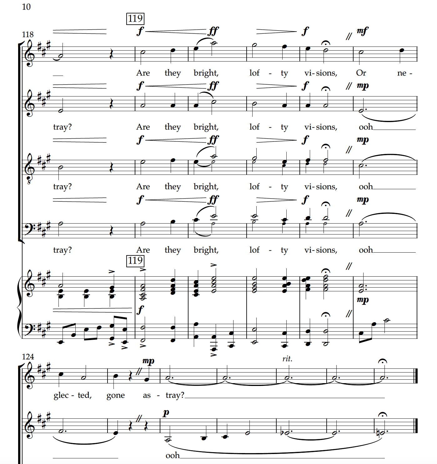 Thoughts (SATB + Piano)