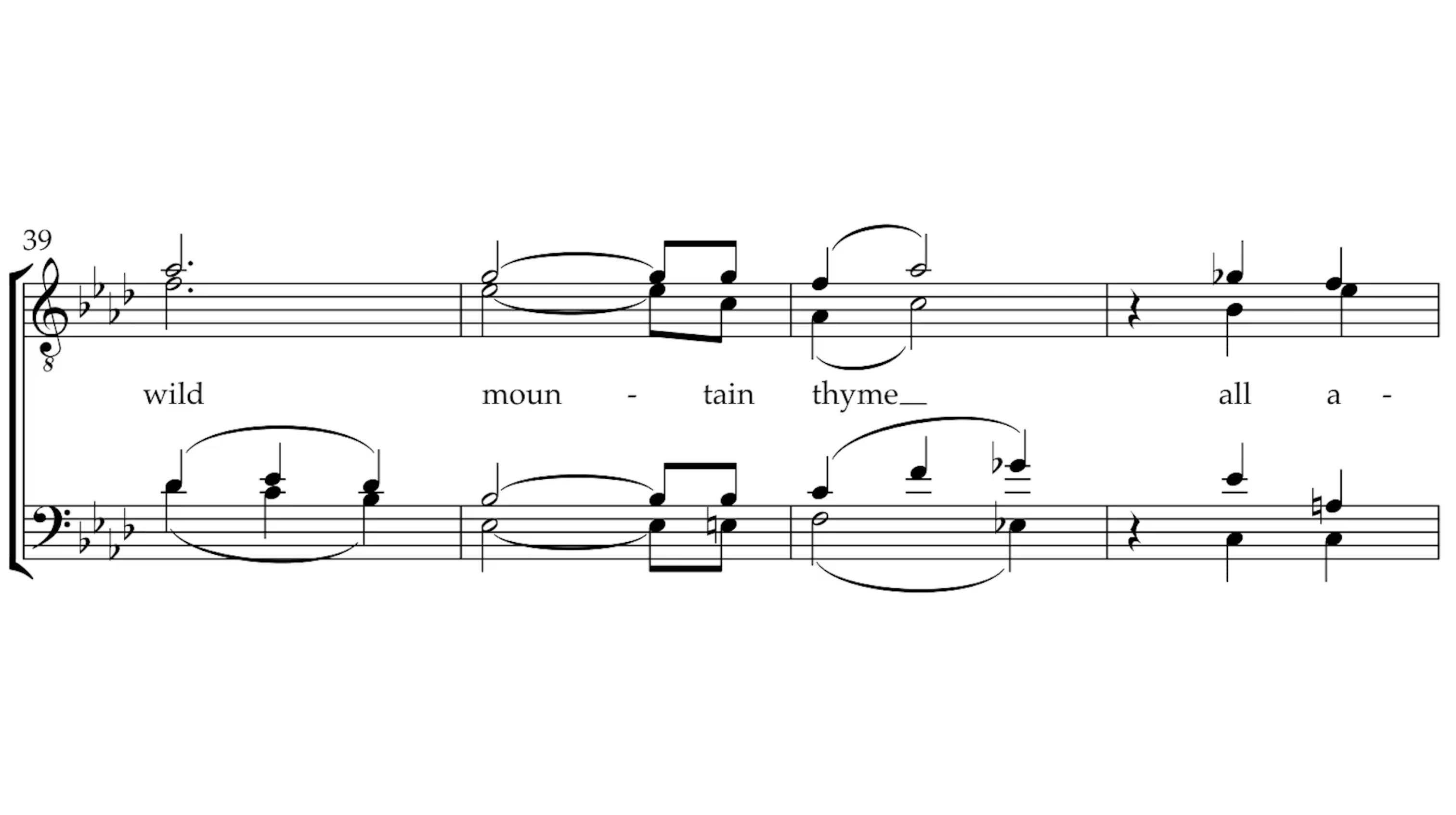 Wild Mountain Thyme (TTBB Barbershop)