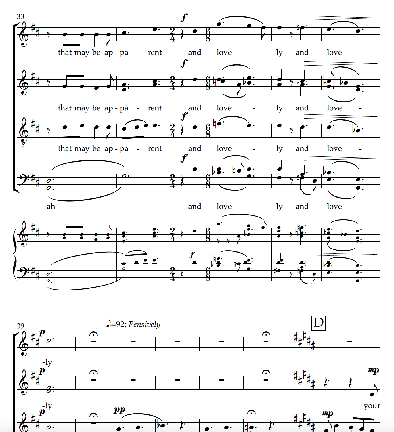 A Sign (Reimagined) (SATB)