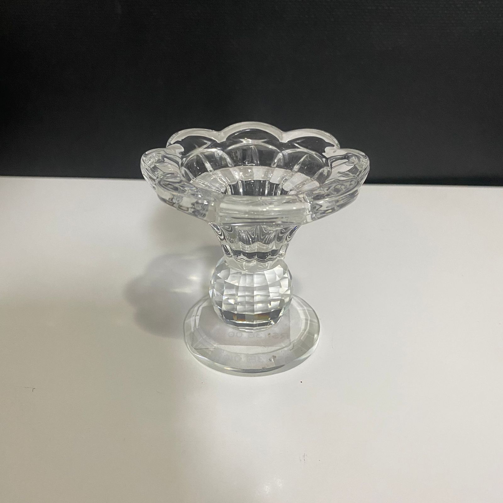 Castiçal de vidro Flor