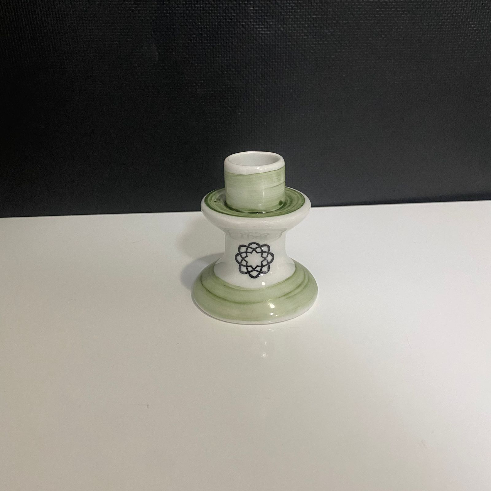 Castiçal de Porcelana Mini - Verde