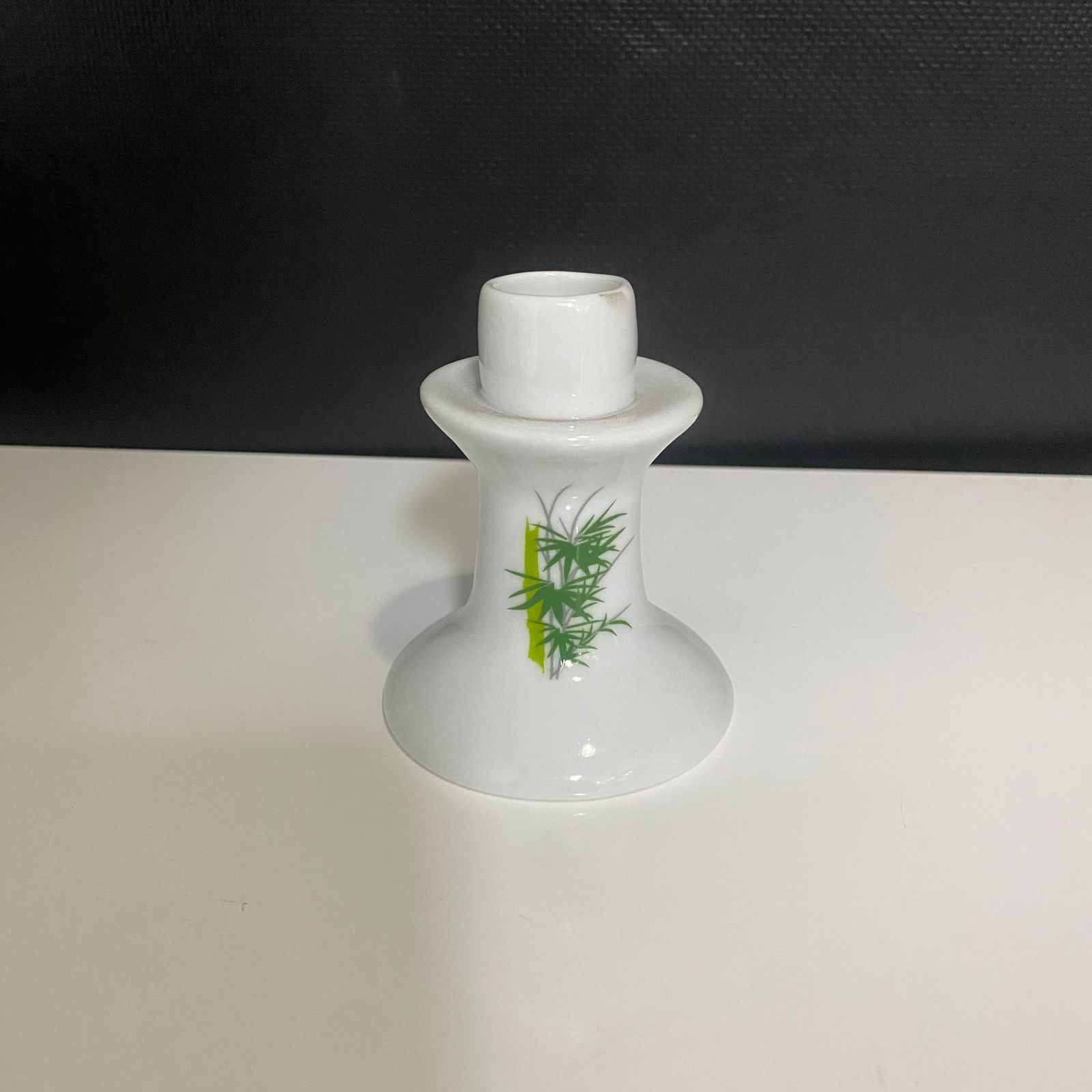Castiçal de Porcelana Médio - Bambu