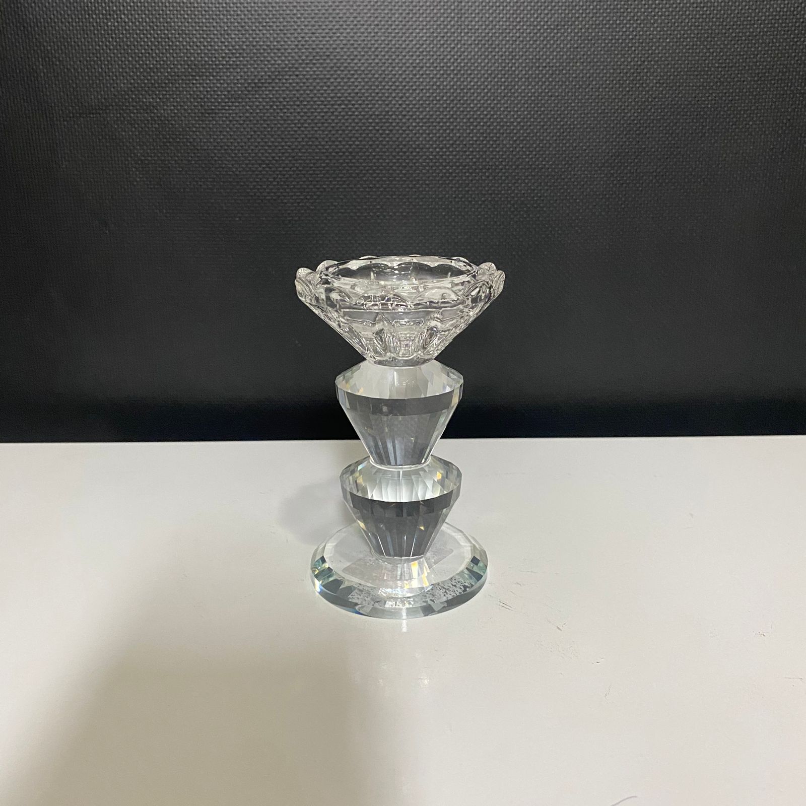 Castiçal de Cristal Médio