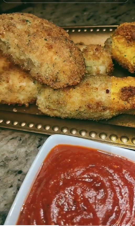 Plus-sized Chicken Fingers