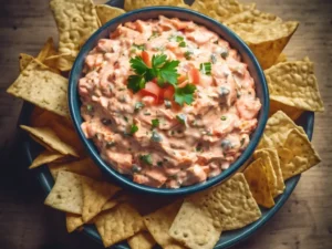 Salmon Dip with Fresh made Tortilla