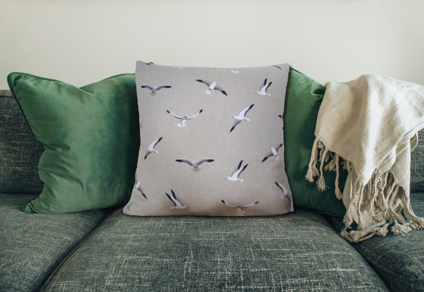 Housse de coussin - MOUETTES