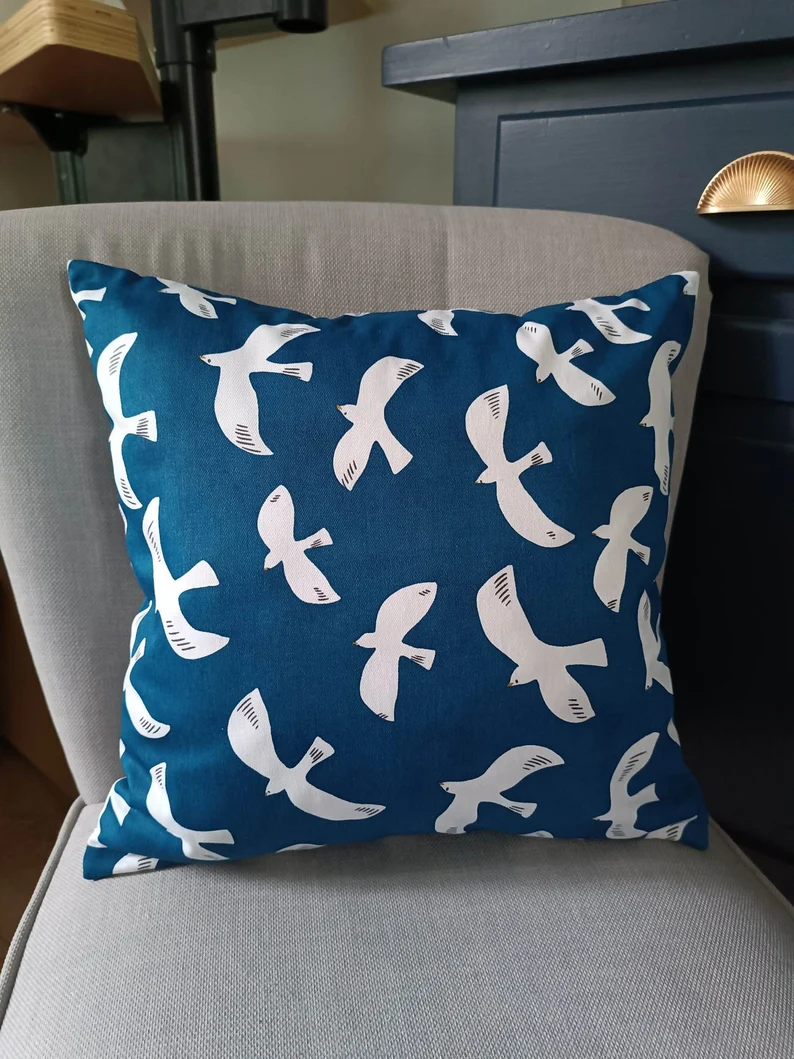 Housse de coussin - Grandes MOUETTES