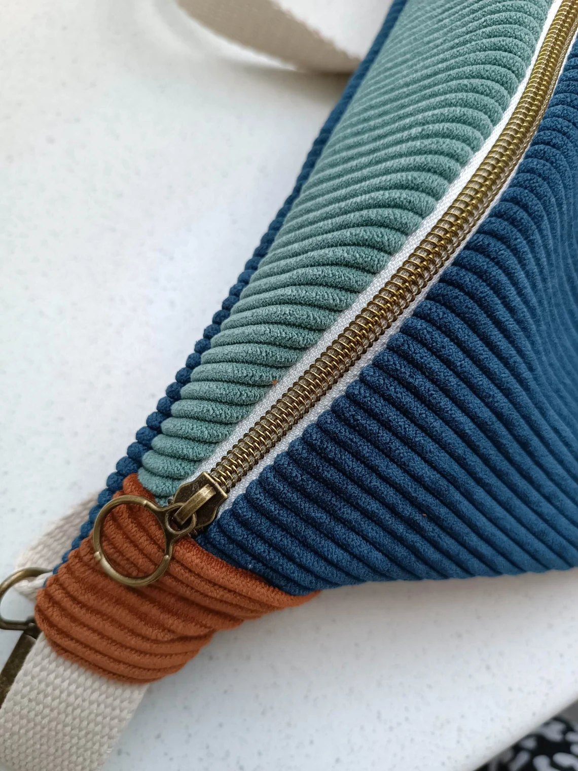 Sac Banane - Trio de couleurs - Bleu