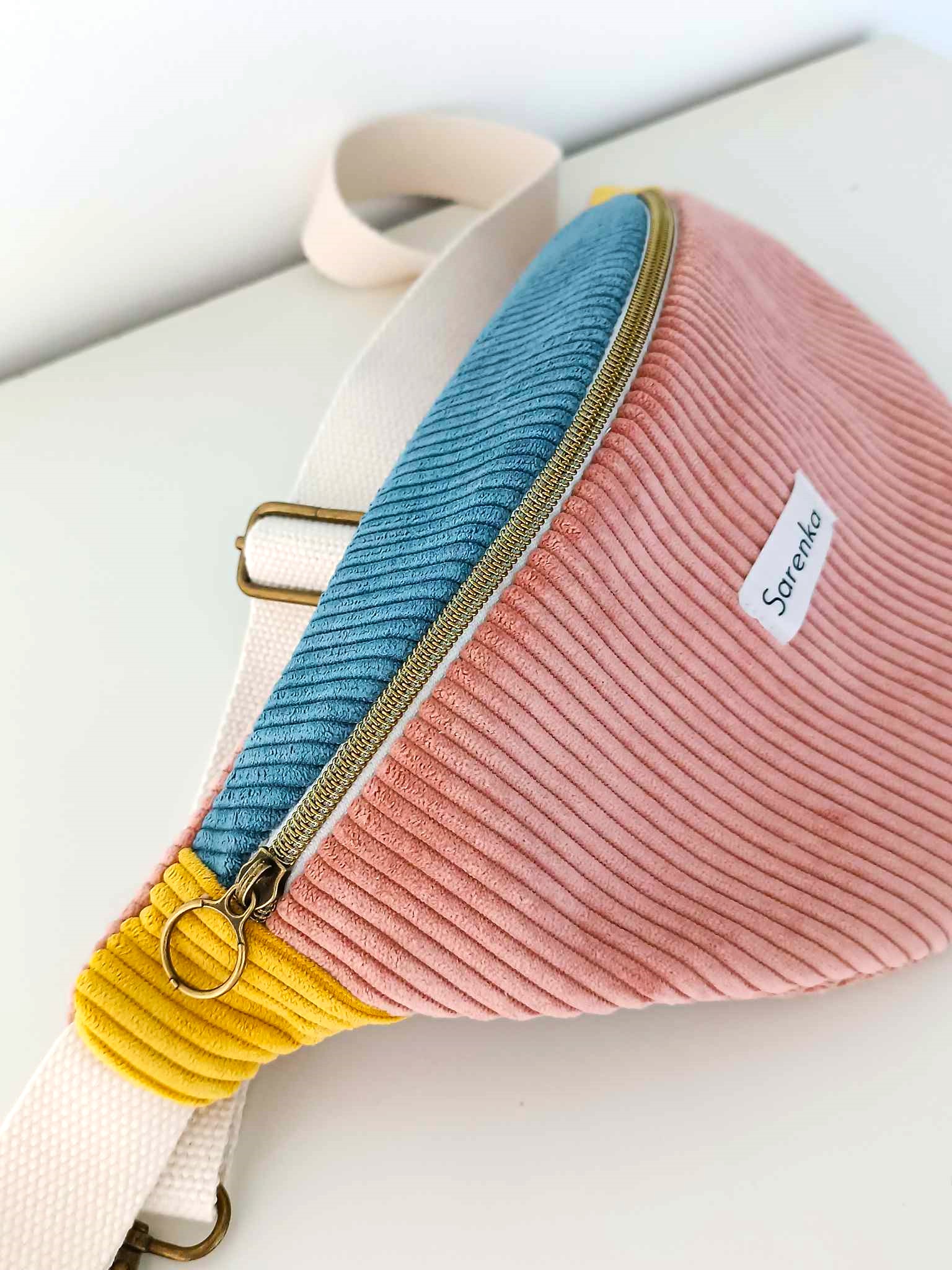 Sac Banane - Trio de couleurs - Rose Bleu