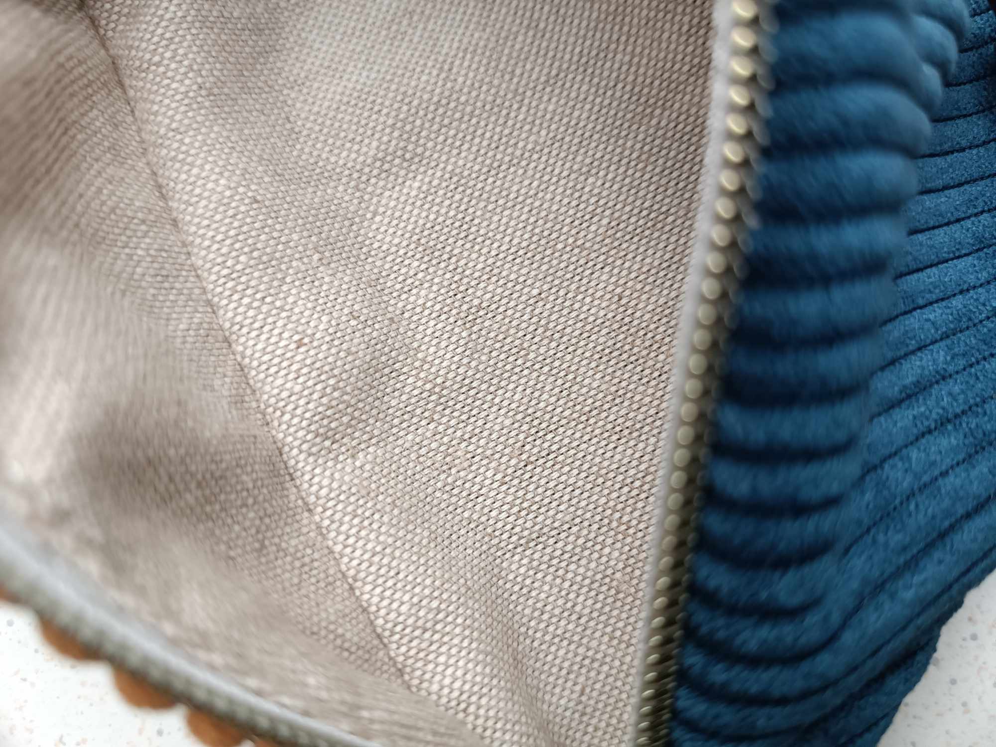 Sac Banane - Velours - Trio de couleurs - Terre et Mer