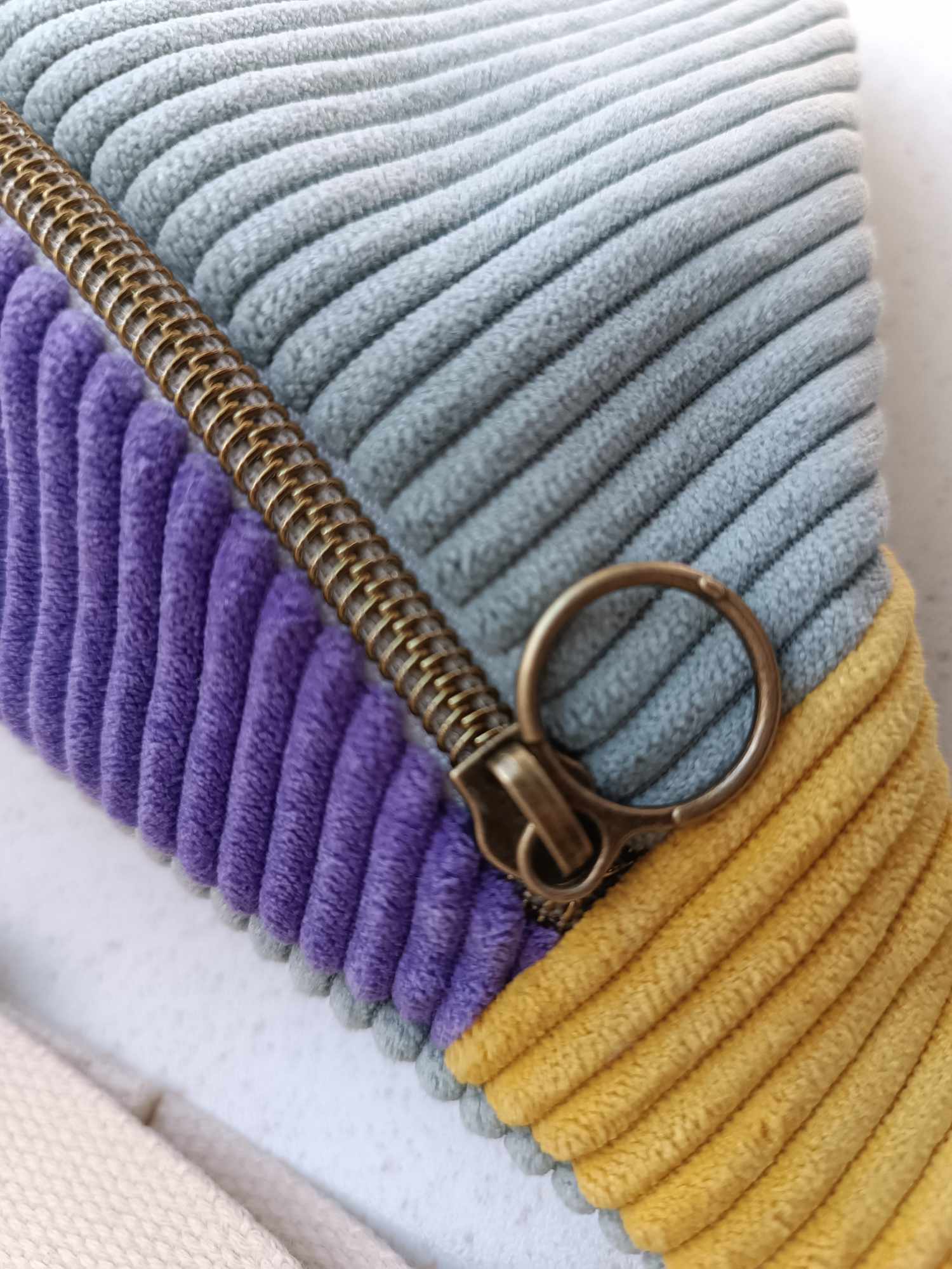 Sac Banane - Trio de couleurs - Vert d'eau / Lilas