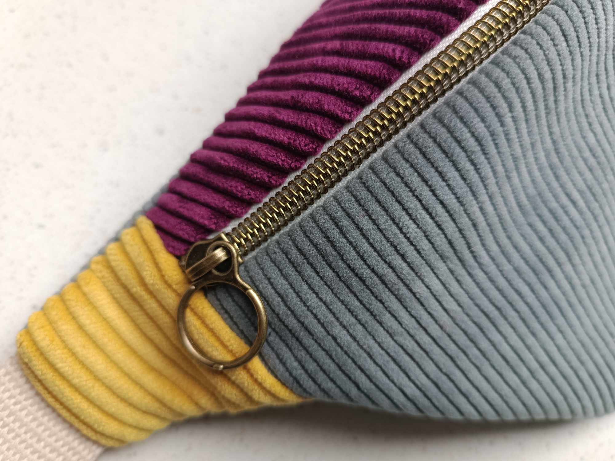 Sac Banane - Trio de couleurs - Gris funky