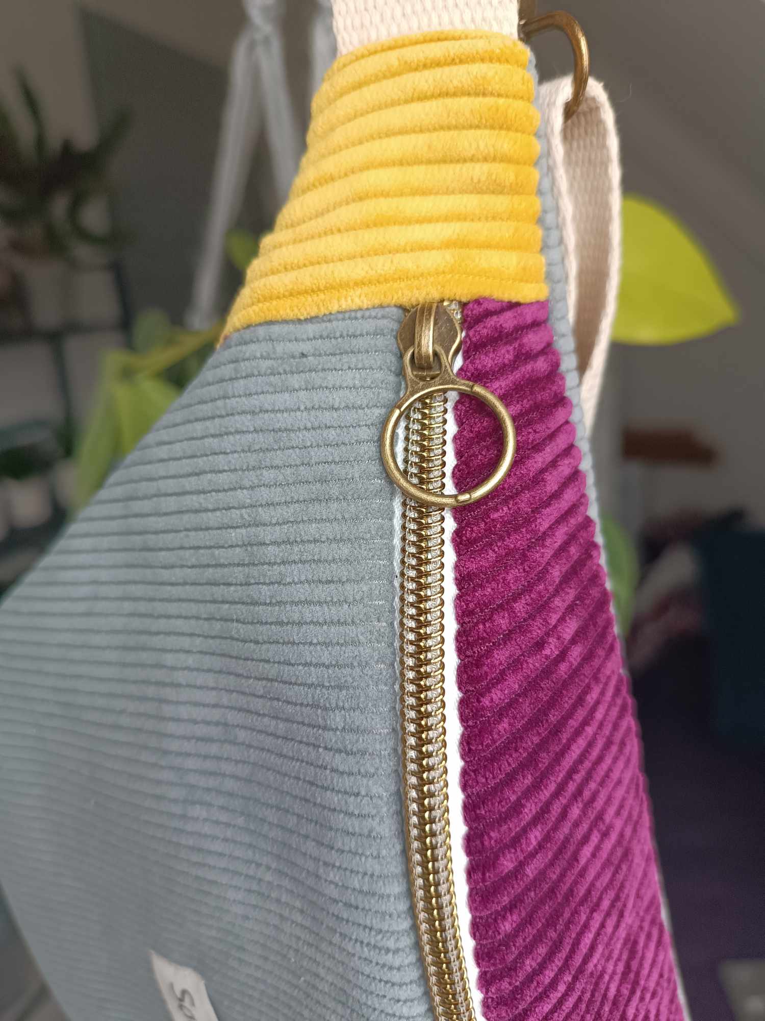 Sac Banane - Trio de couleurs - Gris funky