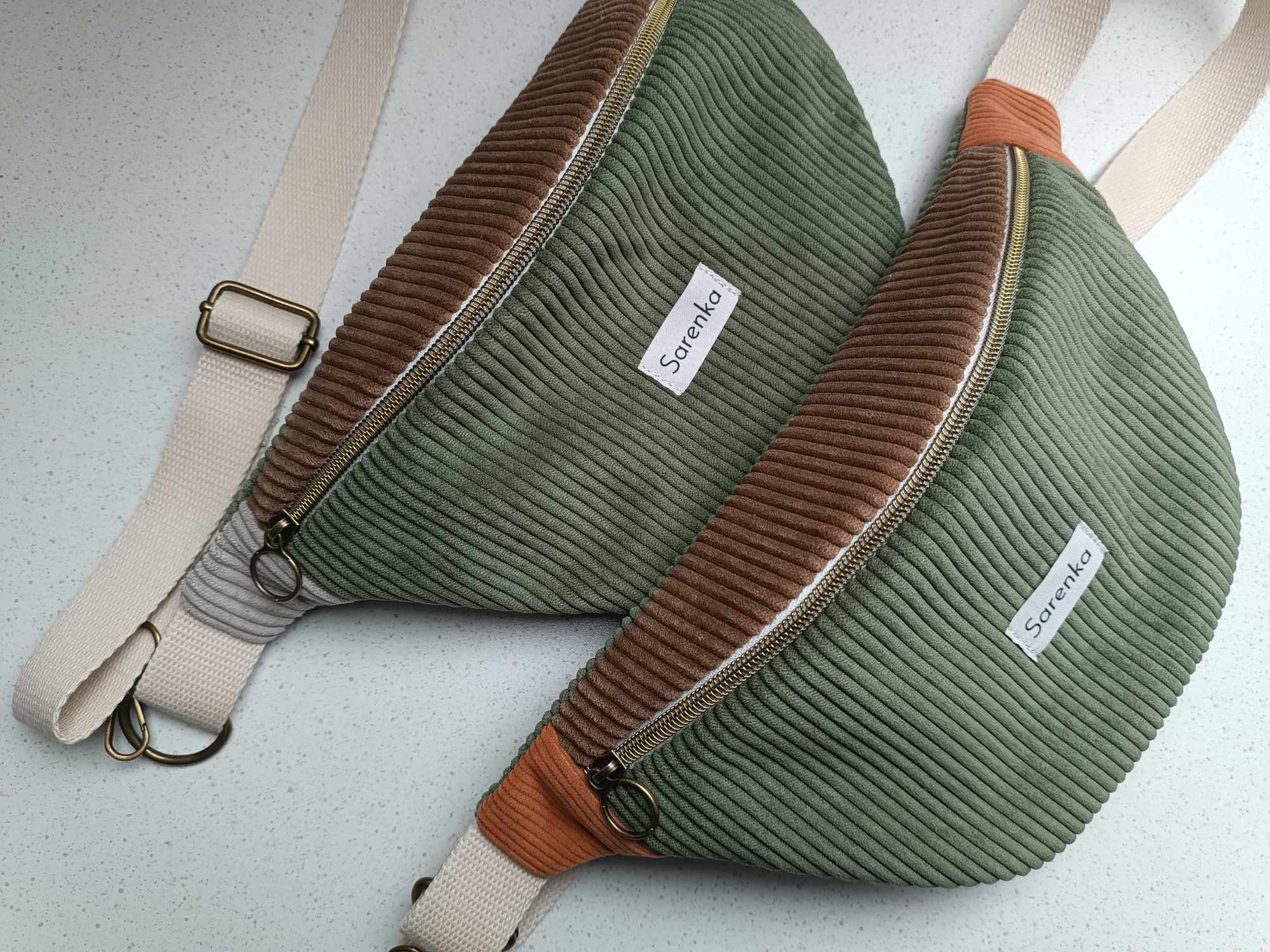 Sac Banane - Trio de couleurs - Kaki