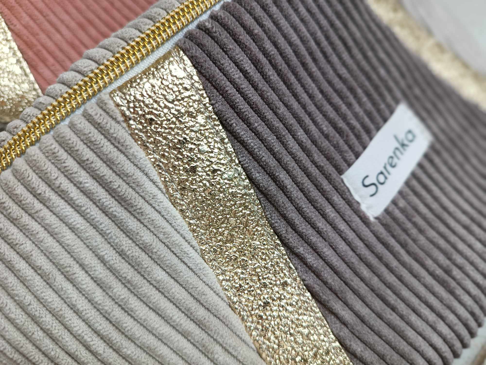 Sac Banane - Triptyque - Les Art-Déco beige et dorées 