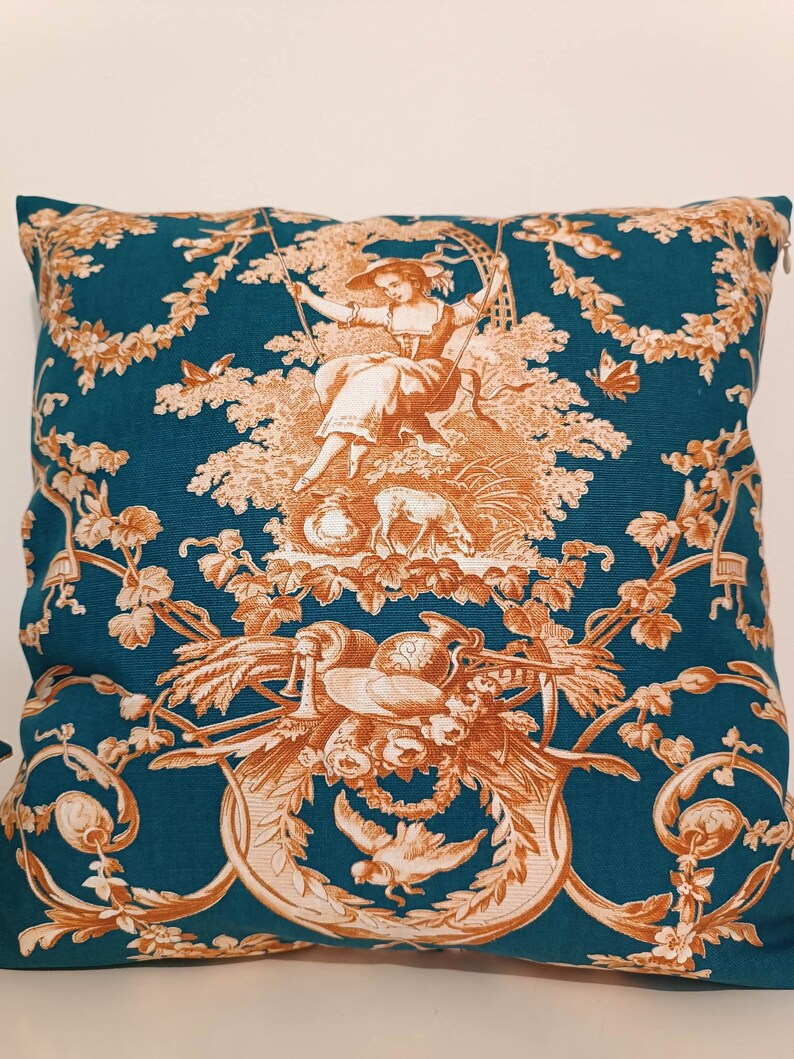Housse de coussin - Ludivine Toile de Jouy