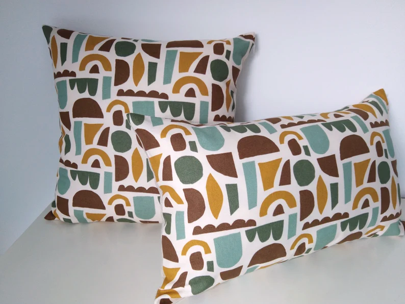Housse de coussin - POP ART blanc