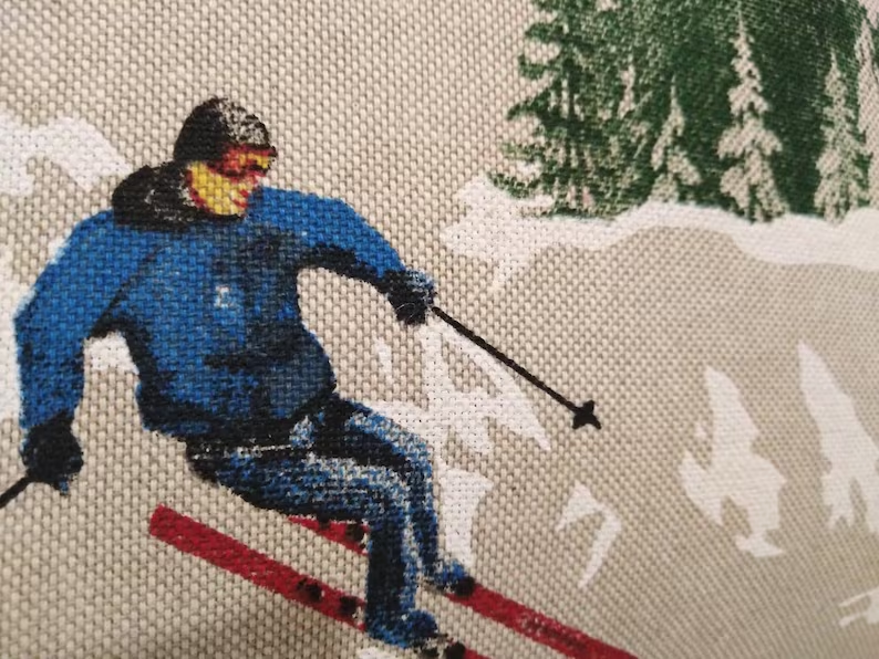 Housse de coussin - Piste de ski