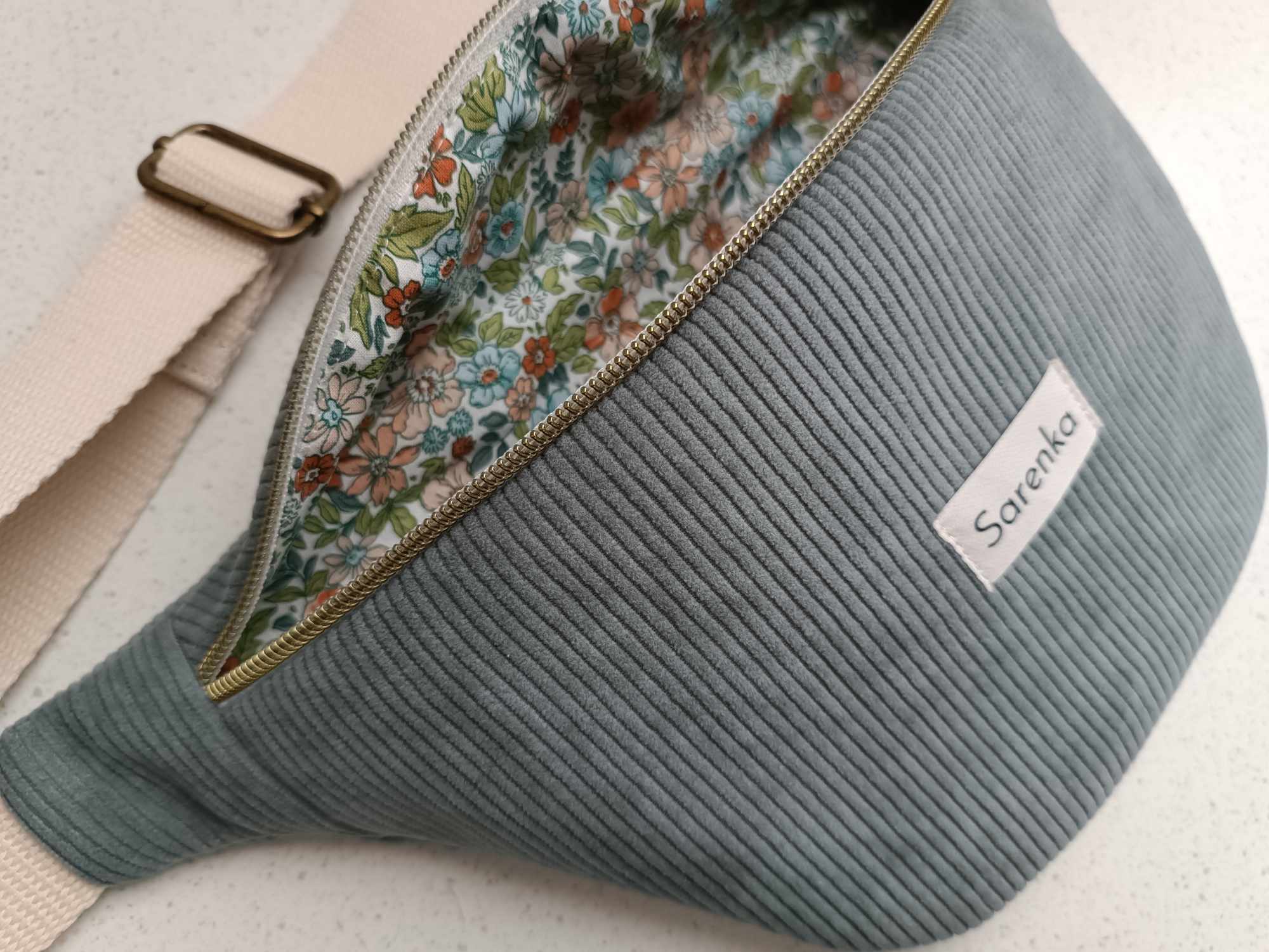 Sac Banane - Velours - Les unies - Souris