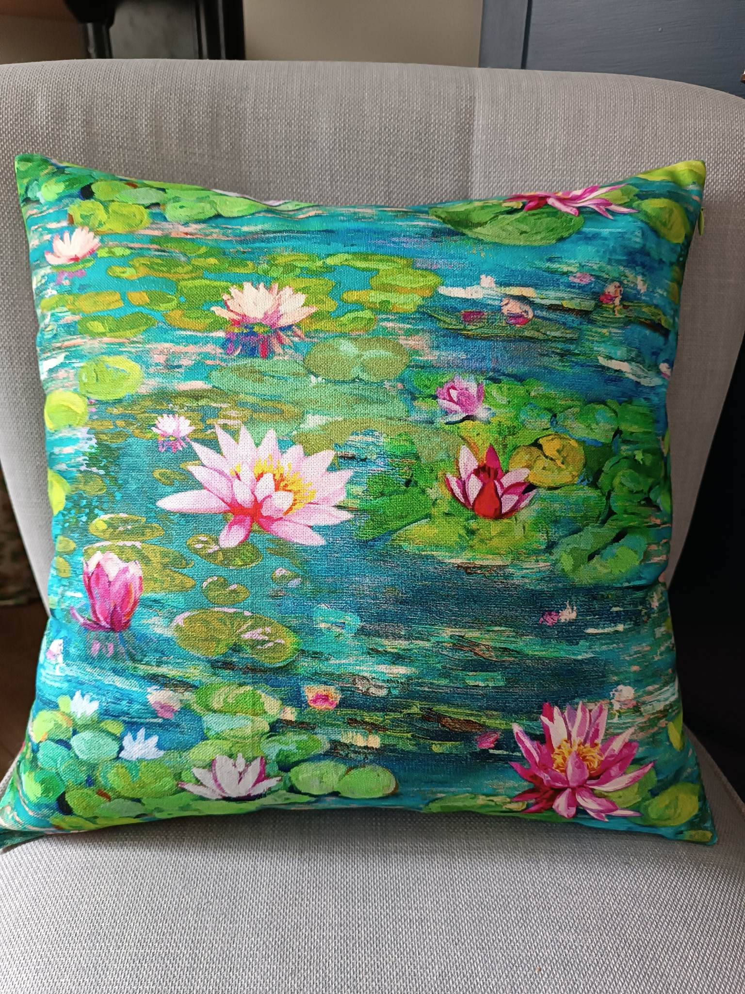 Housse de coussin - Les Nymphéas