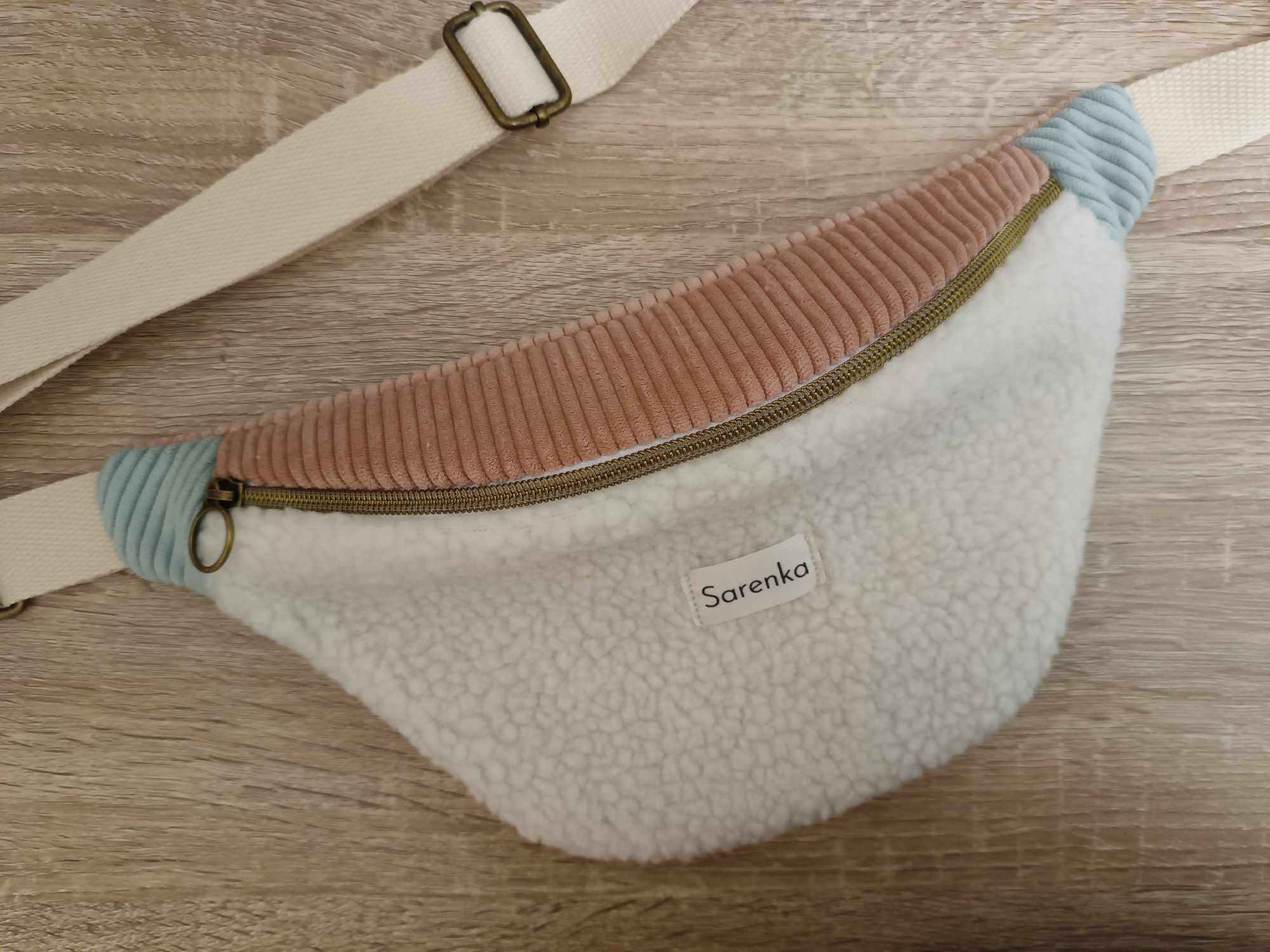 Sac Banane - Trio de couleurs - Moumoute mélange rose