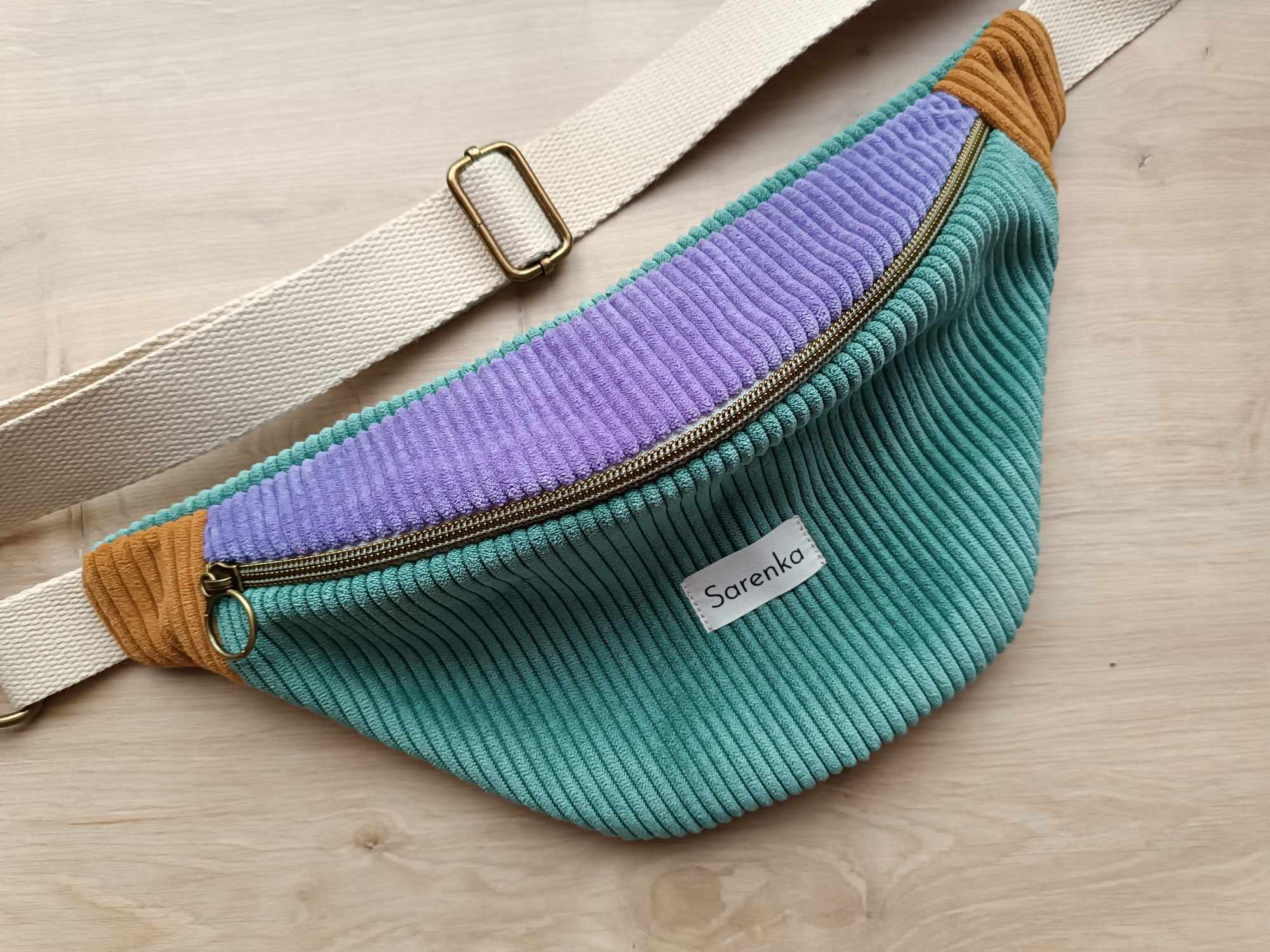 Sac Banane - Velours - Trio fluo