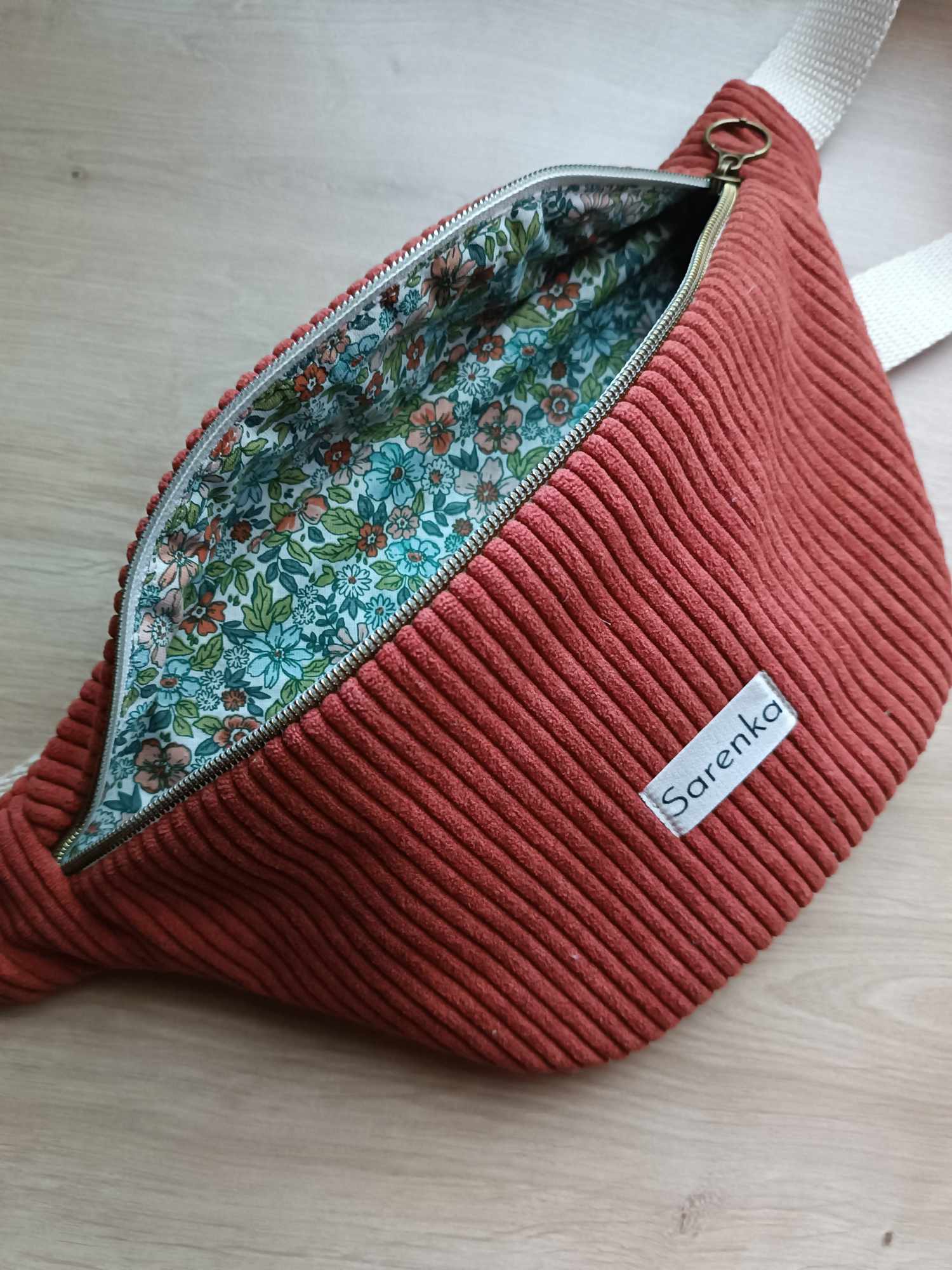 Sac Banane - Les unies - velours côtelé Terracotta ou Kaki
