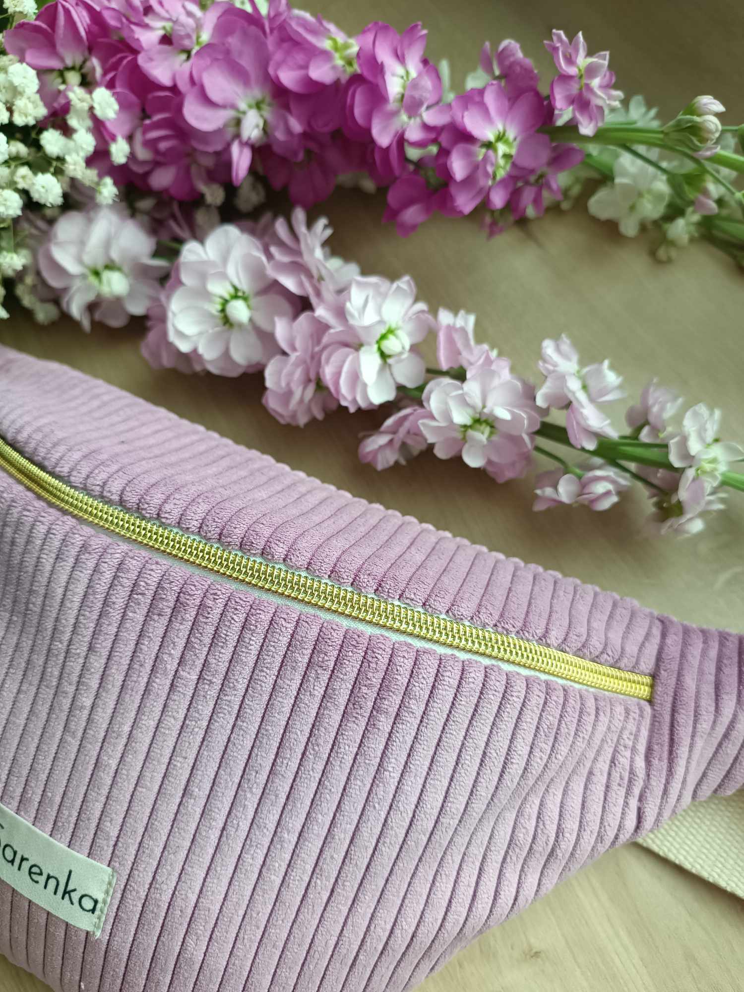 Sac Banane - Velours - Les unies - Lilas