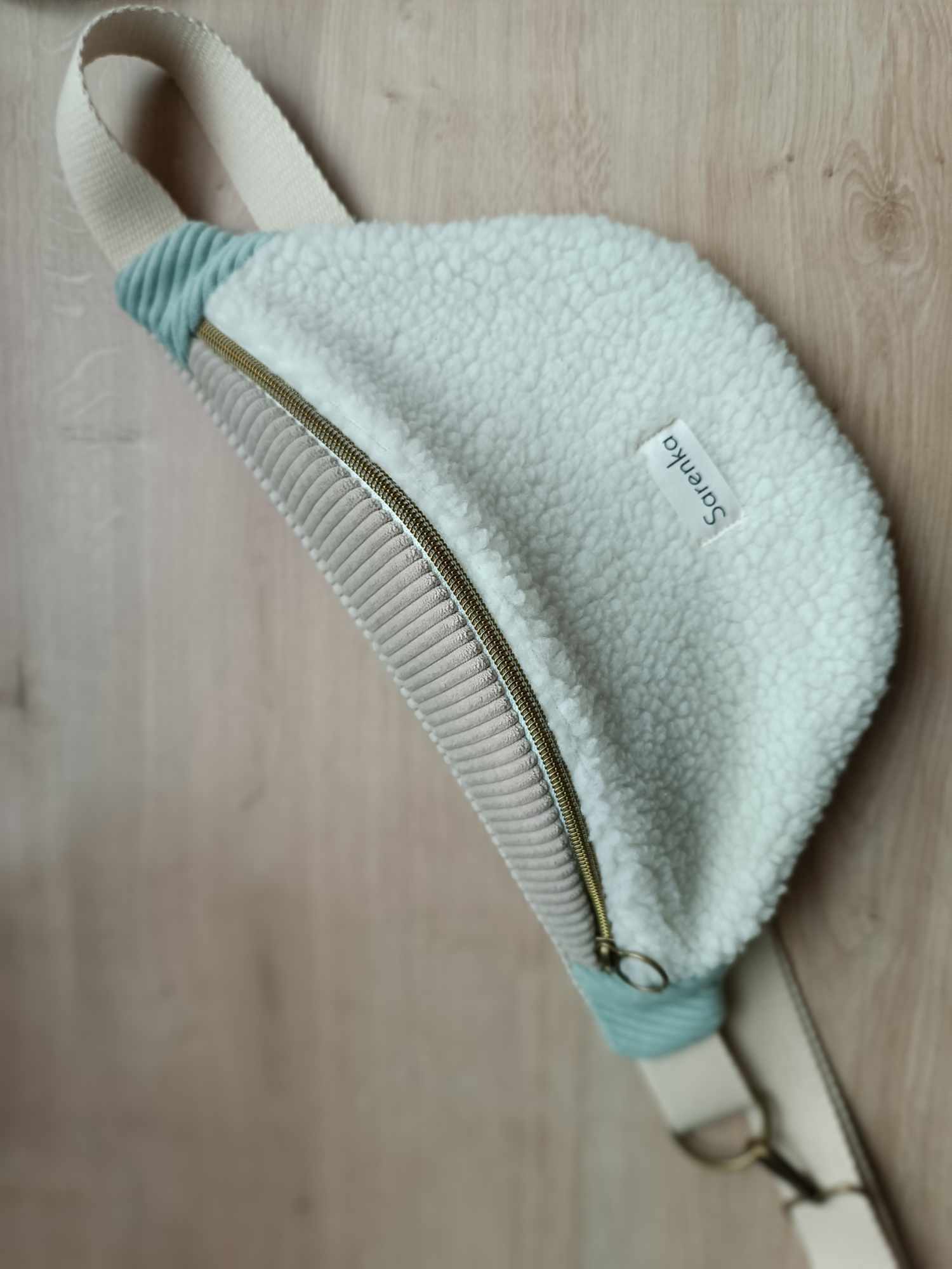 Sac Banane - Trio de couleurs - Moumoute vert d'eau