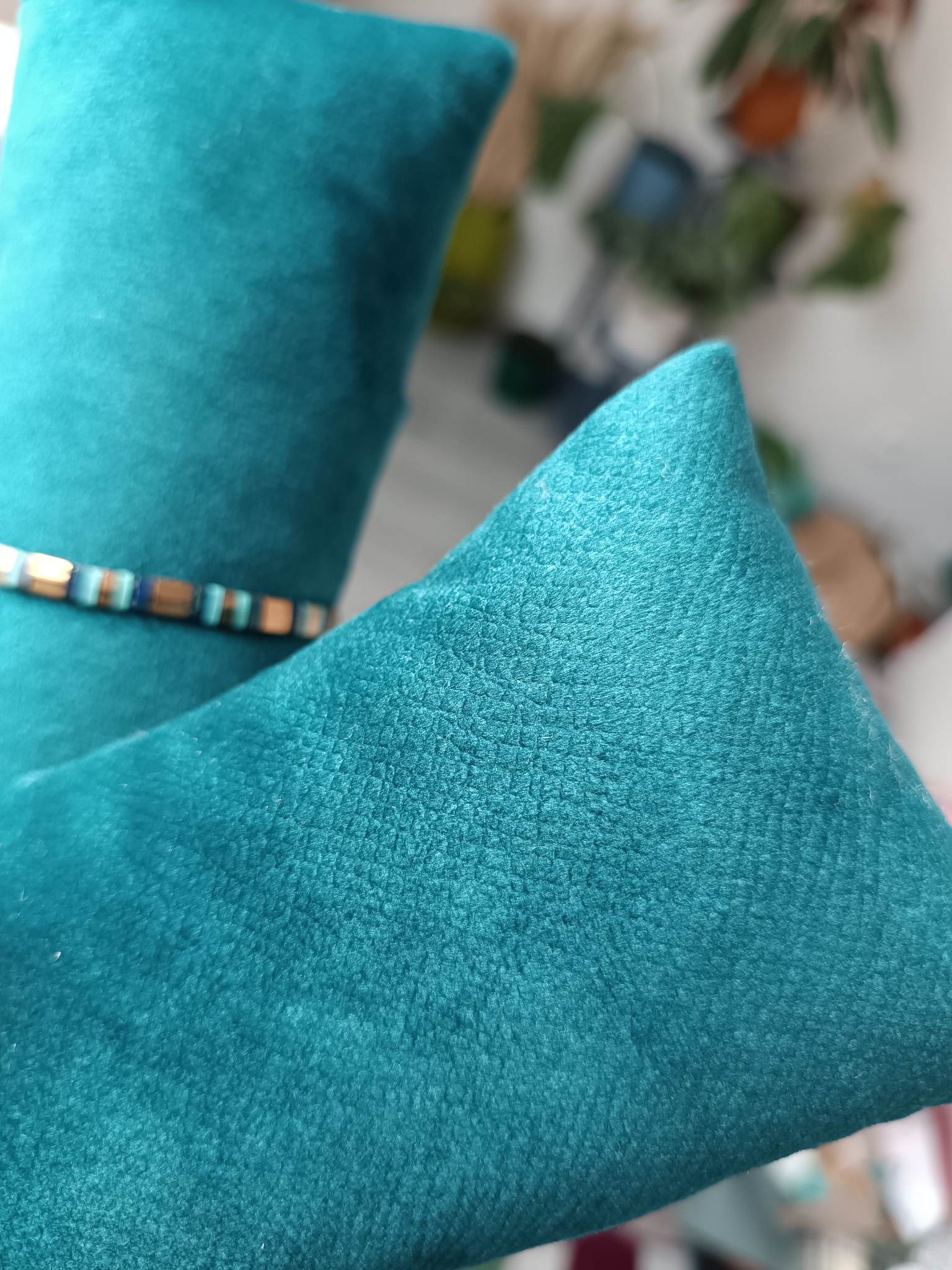 Présentoir bijoux - Velours petrol