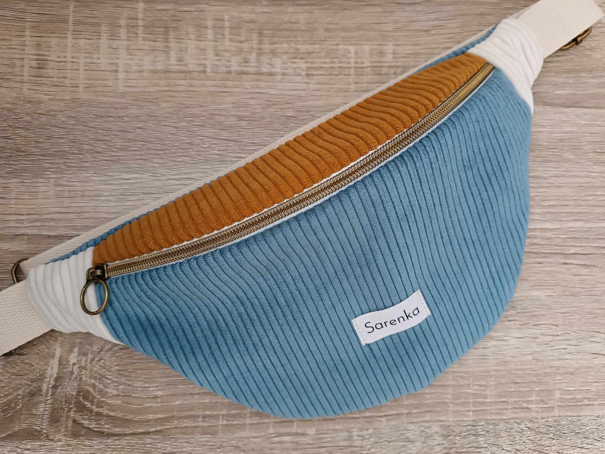 Banane - Trio de couleurs -Bleu jeans-camel-ivoire