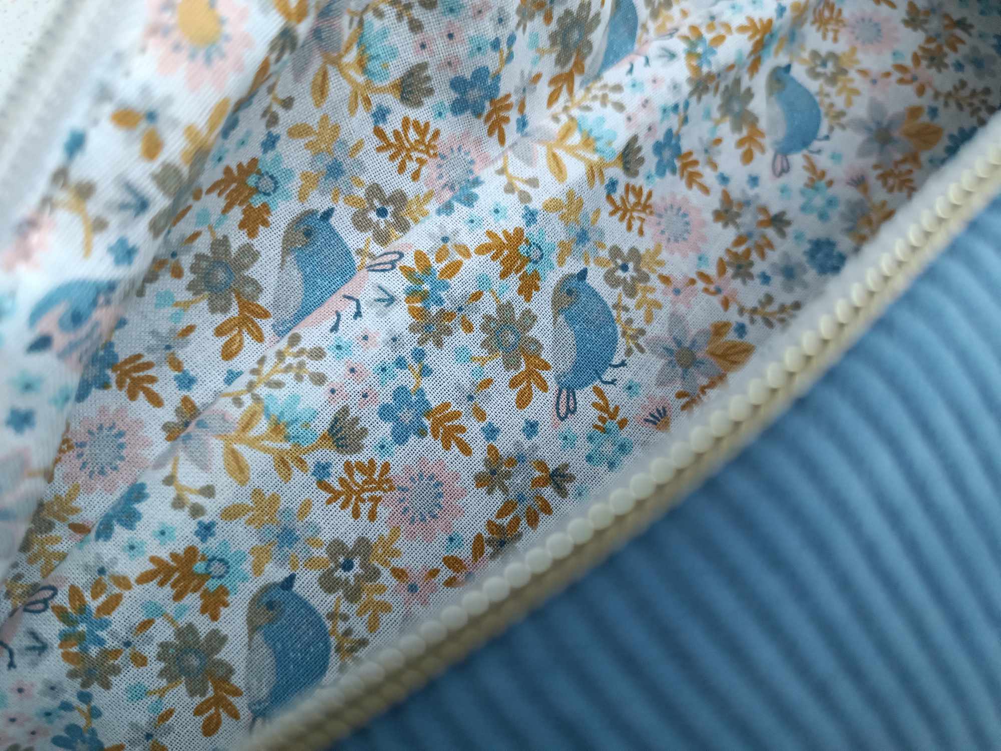 Sac Banane - Velours - Les unies - Ivoire ou Bleu jeans