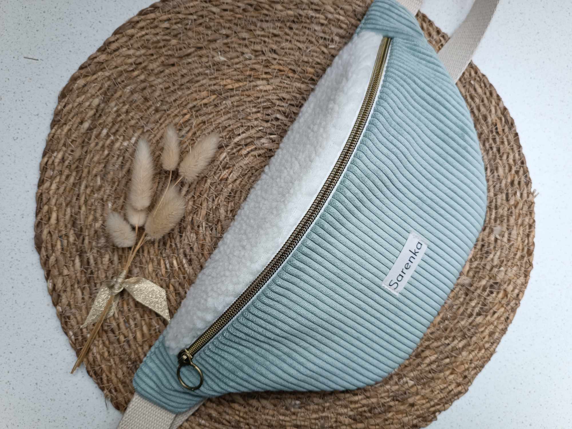 Sac Banane - Alberta - Duo velours/moumoute
