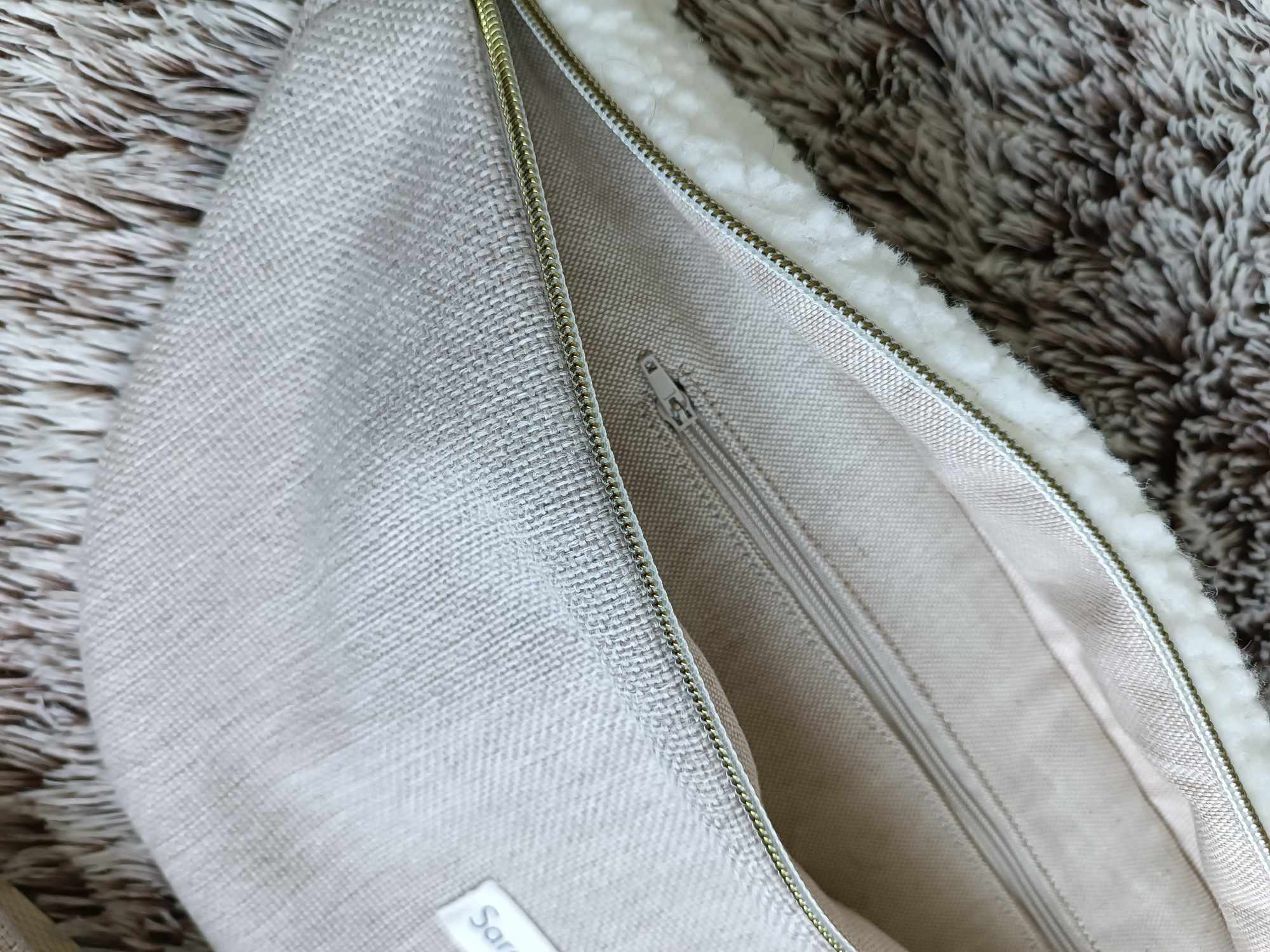 Sac Banane XL Albert effet lin et moumoute