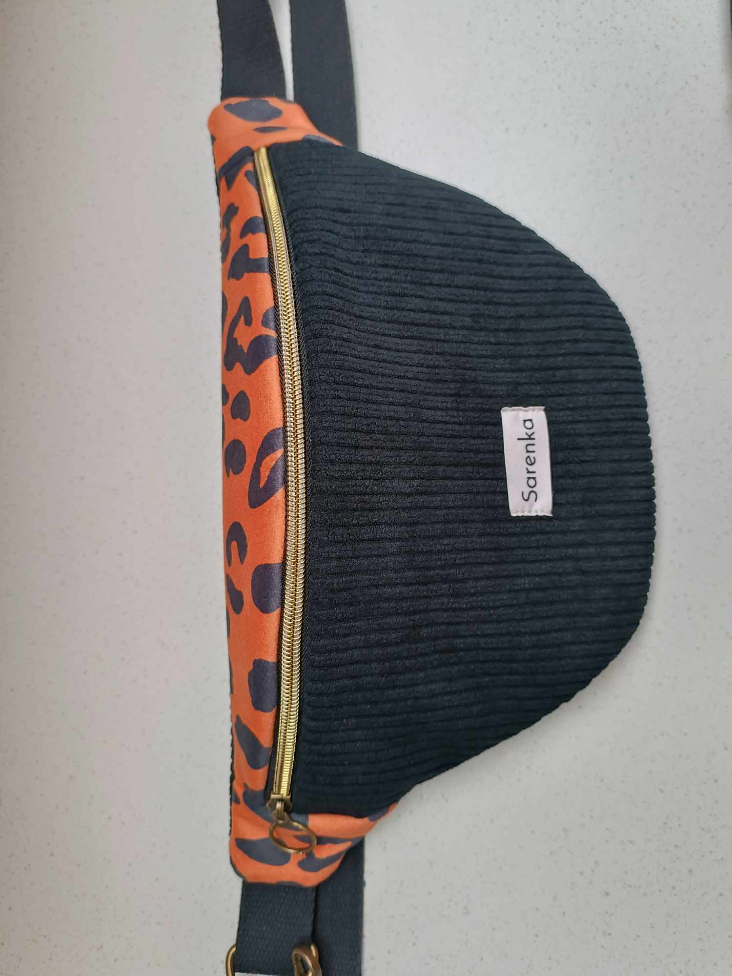 Sac banane Léopard orange