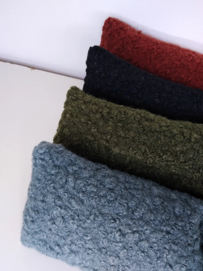 Boudin de porte en tissu bouclette