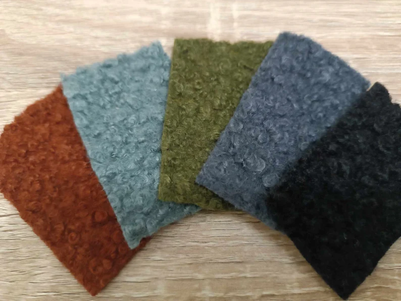 Boudin de porte en tissu bouclette