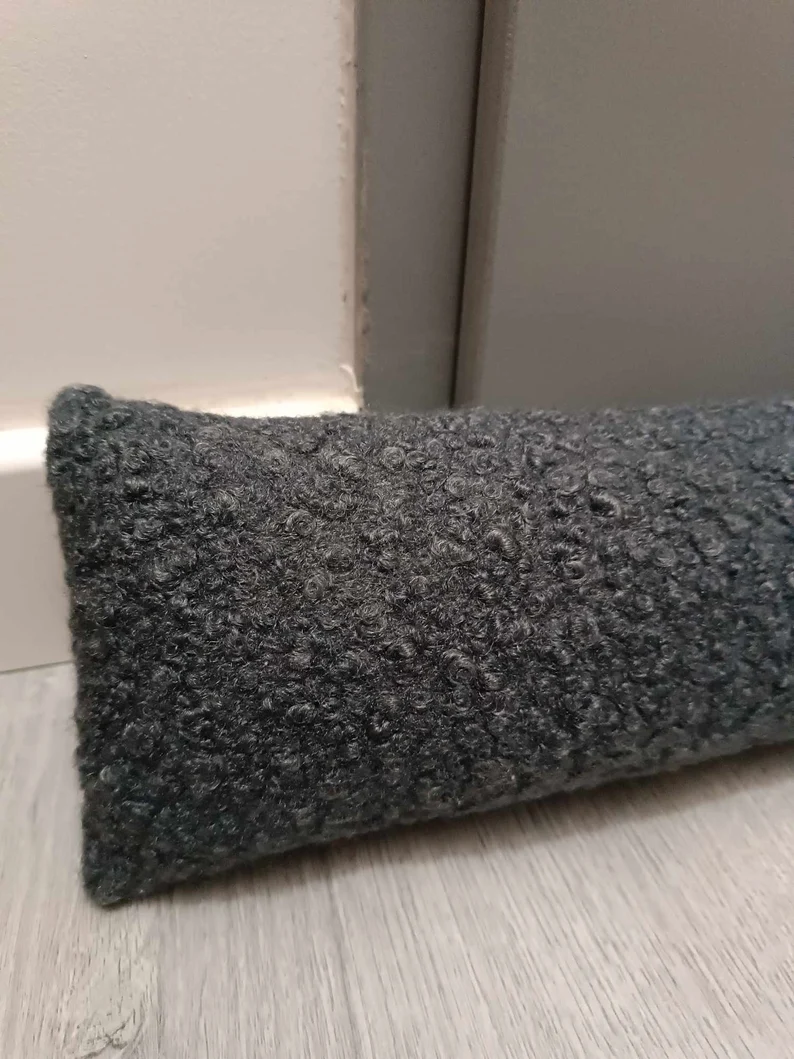 Boudin de porte en tissu bouclette