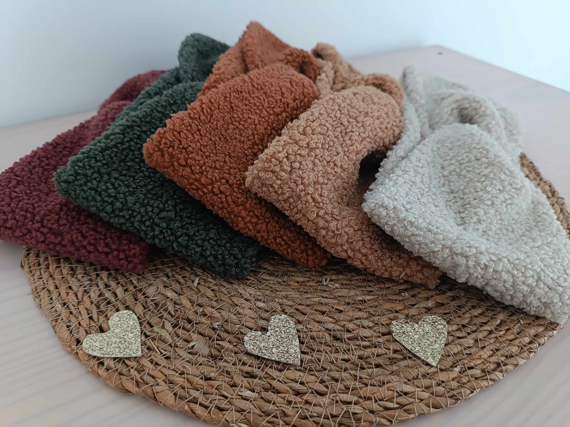 Bandeau cheveux personnalisable en tissu moumoute