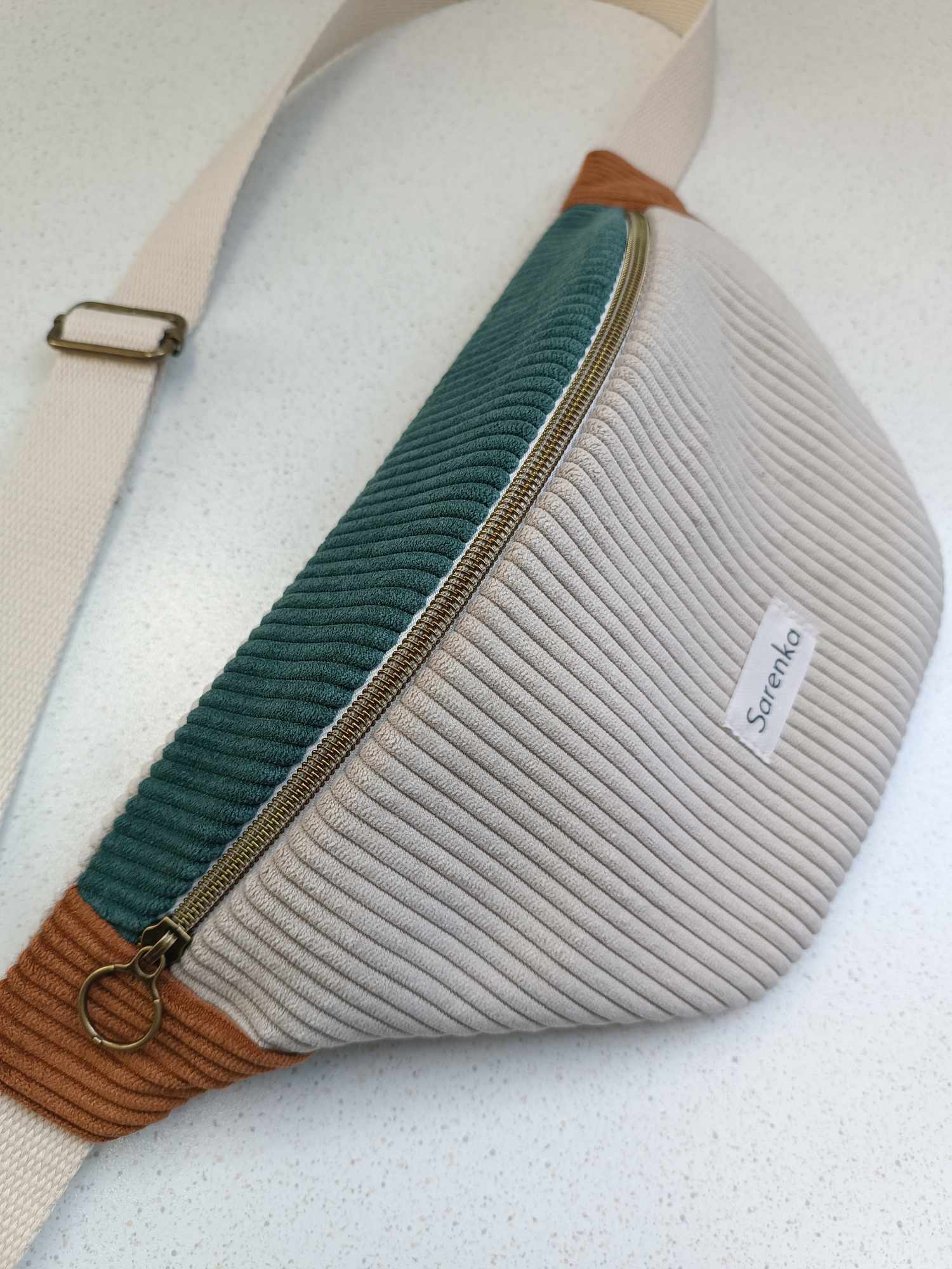 Sac Banane - Velours - Trio de couleurs - Wolf