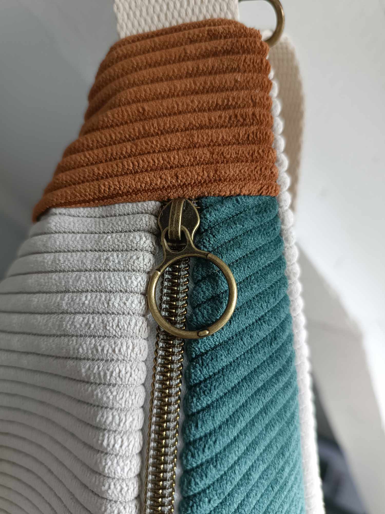 Sac Banane - Velours - Trio de couleurs - Wolf