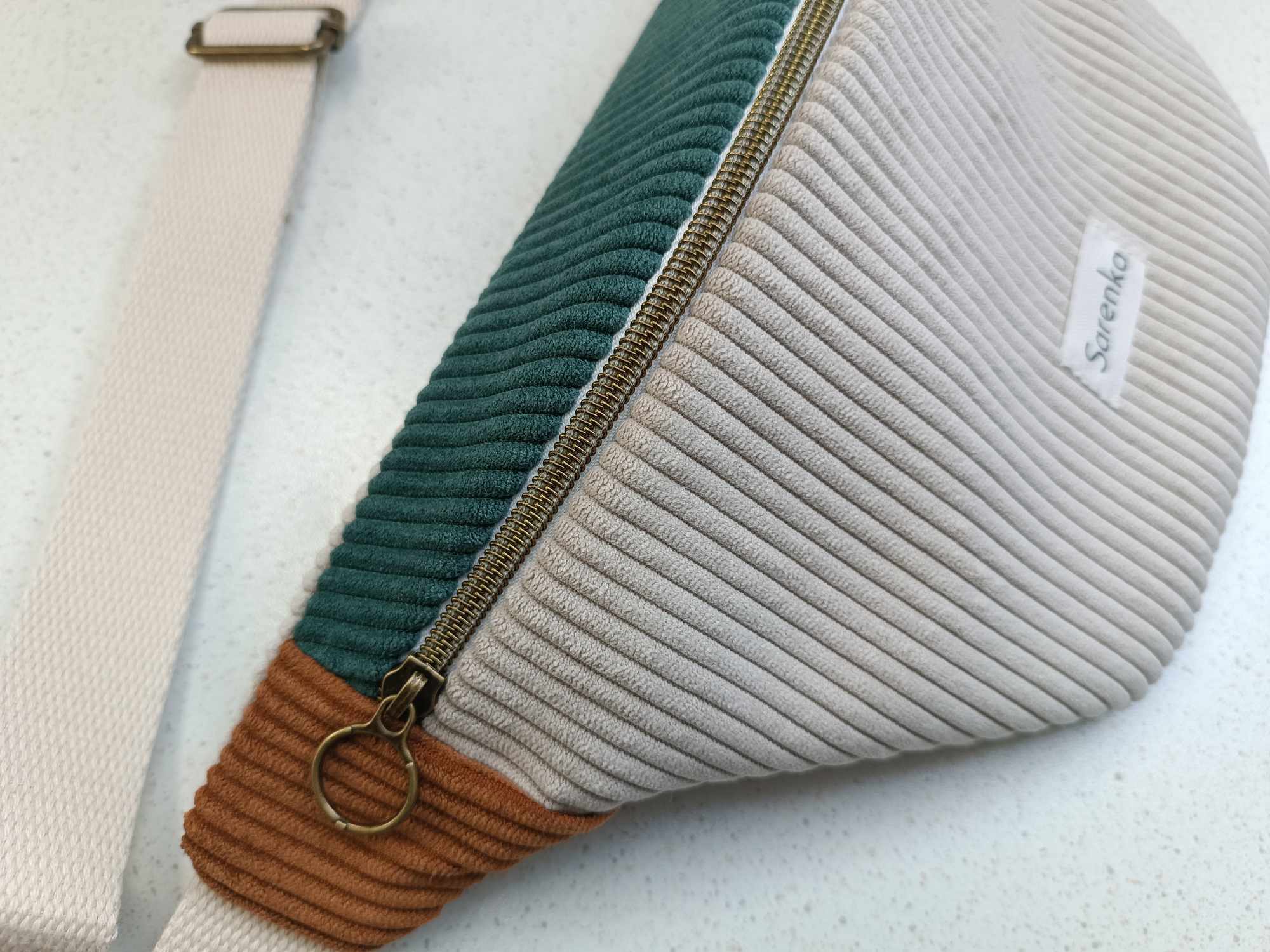 Sac Banane - Velours - Trio de couleurs - Wolf